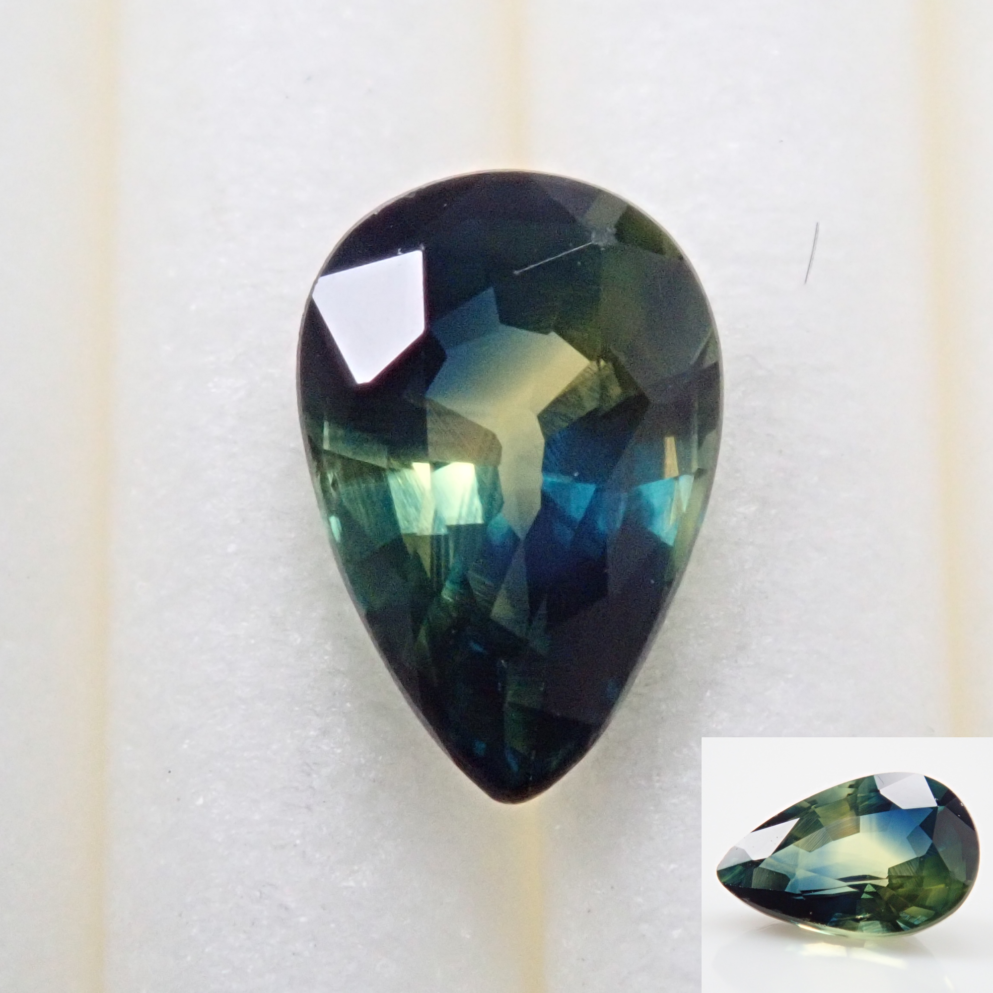 Tanzanian bicolor sapphire 0.510ct loose stone