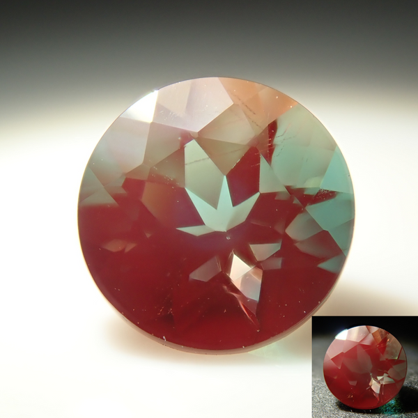 Mongolian color change andesine 5.1mm/0.505ct loose stone