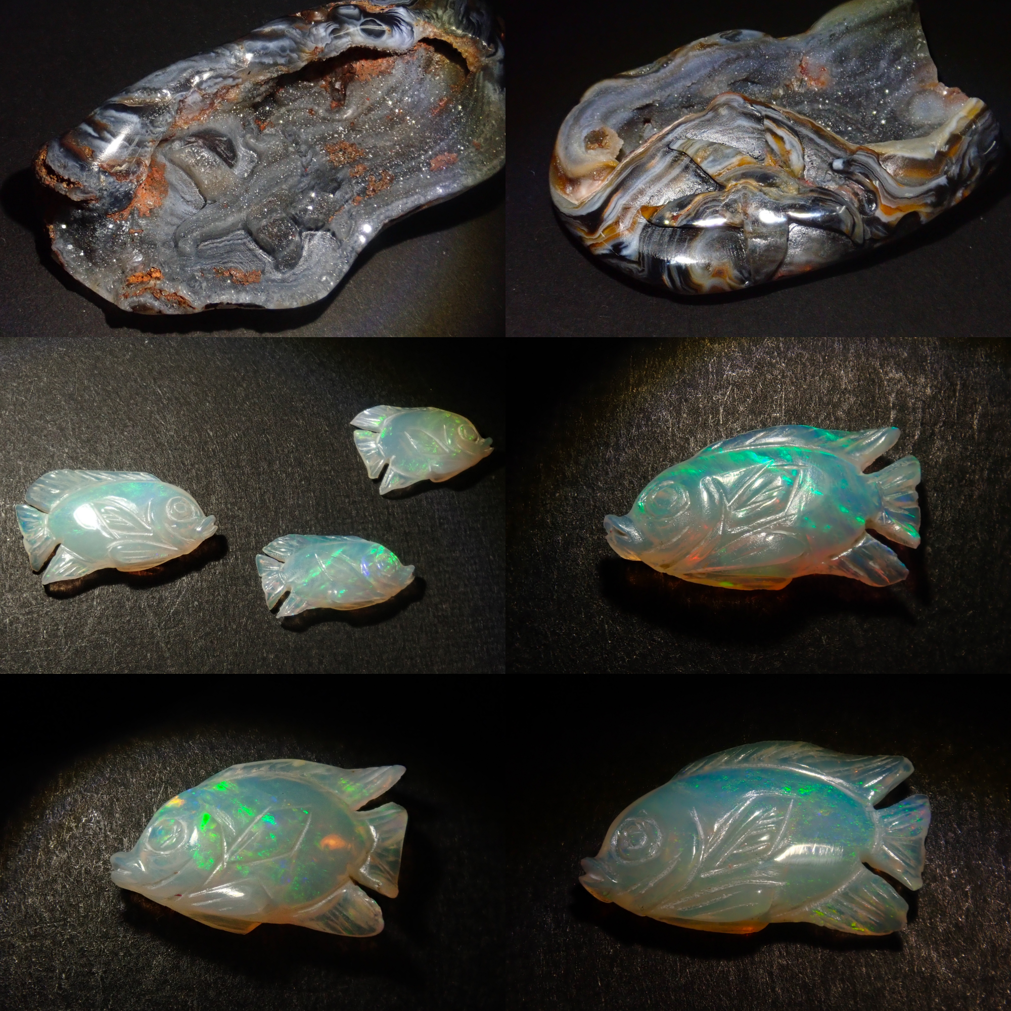 Sea Creatures Gacha 1 Stone (Agate, Australian Opal) {Multiple purchase discounts available}