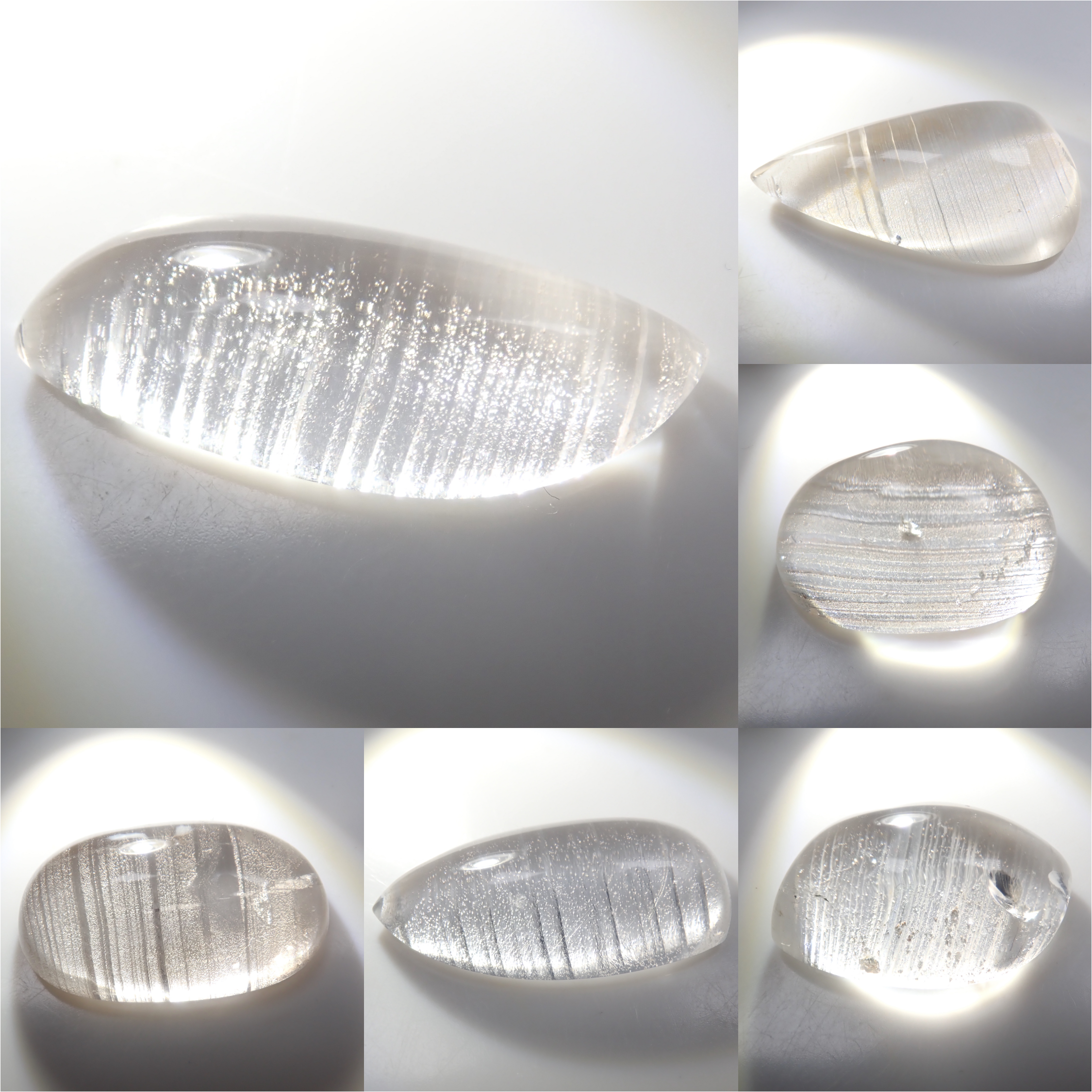 【11/15 22時販売開始】《限定9石》ストライプ水晶1石ルース（ロッククリスタル,平均26ct）《複数購入割引有》