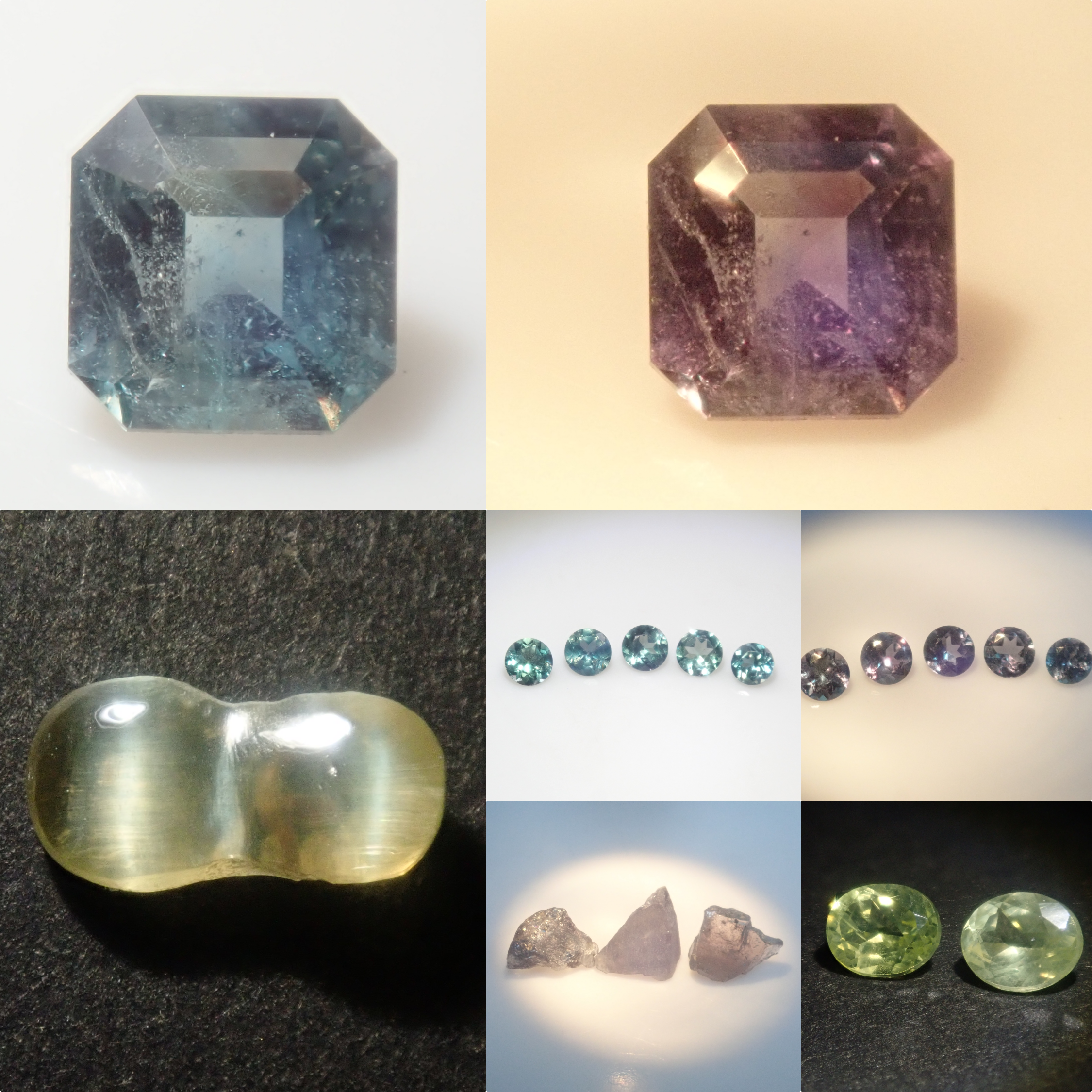 【2/7  22時販売】《限定20石》 通常69,800円のロシア産アレキサンドライト・通常65,800円のレアなツインクリソベリルキャッツアイ・アレキガチャ《複数購入割引有》