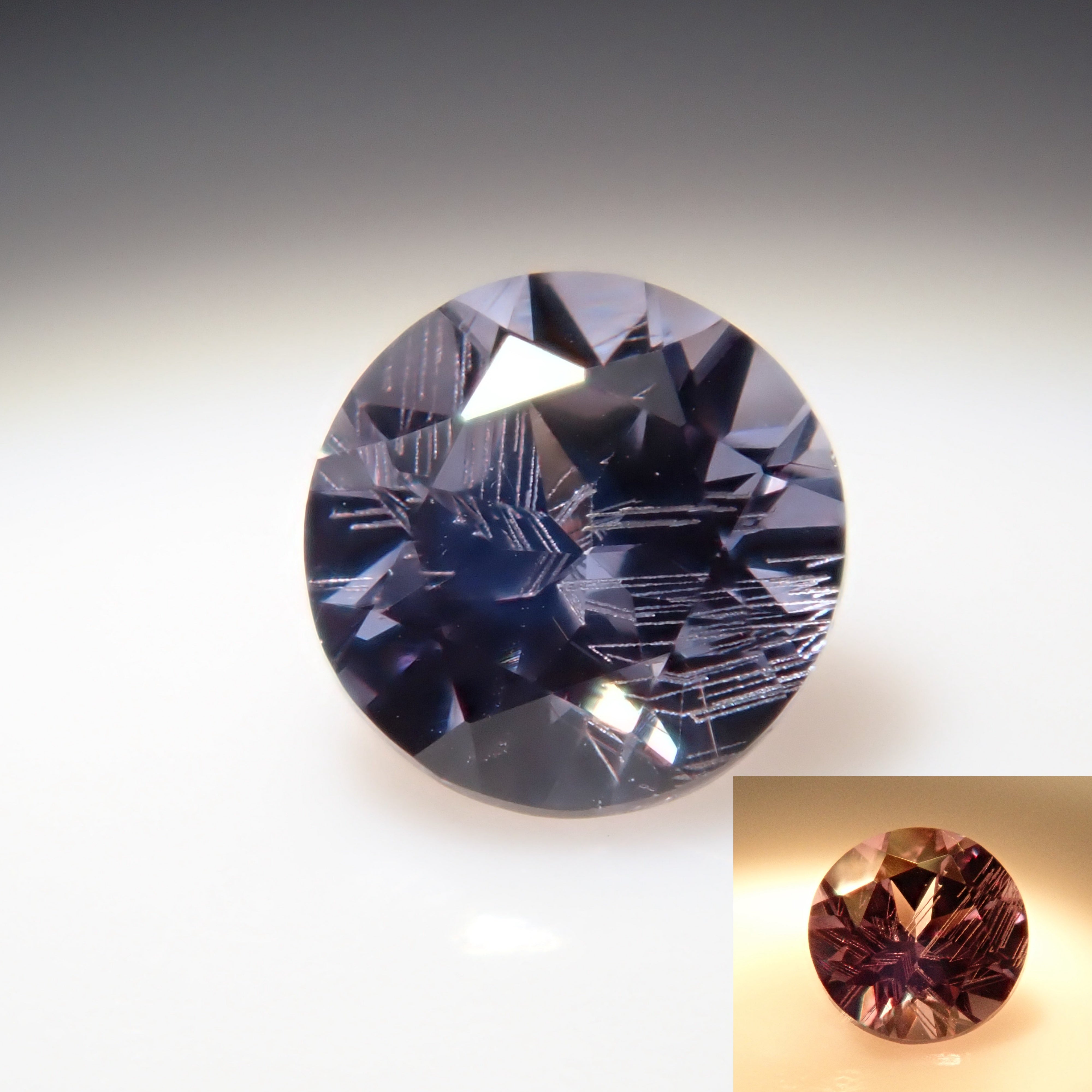 Bekily Blue Garnet from Madagascar (color change garnet) 2.6mm/0.098ct loose