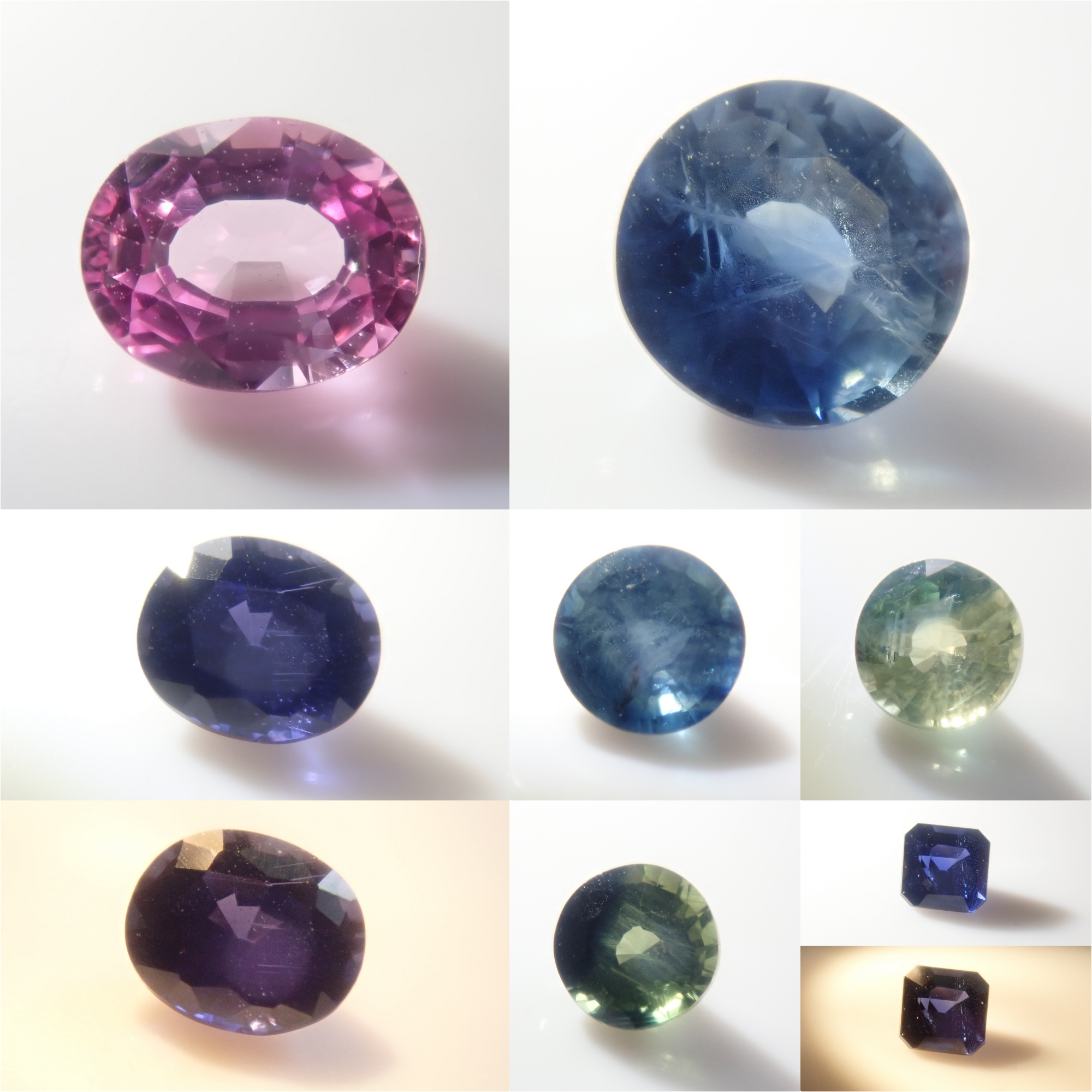 Limited to 10 stones: Madagascar pink sapphire (heart-shaped, including padparadscha color, approximately 3 x 2.3 mm) [Multiple purchase discounts available]