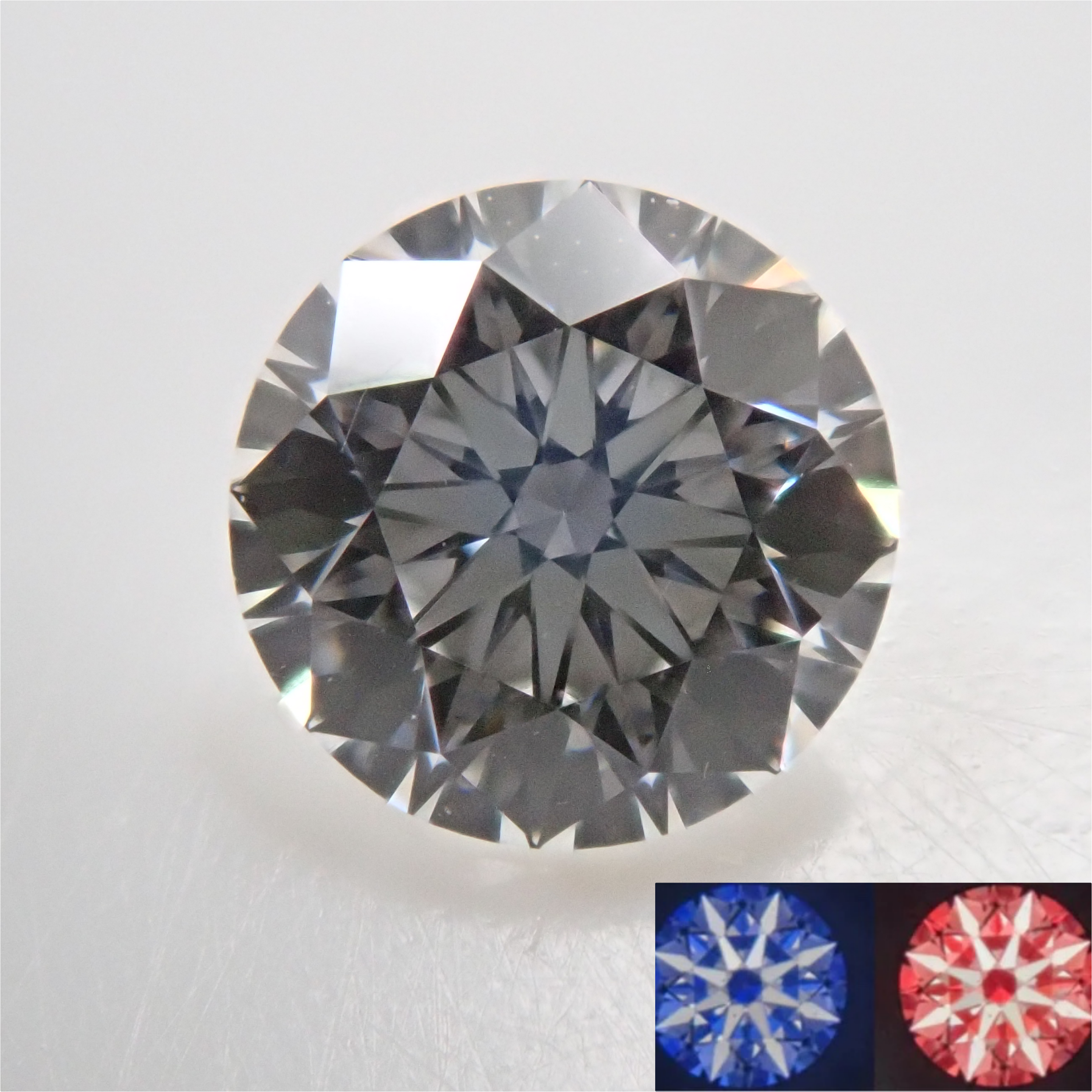 【7/26 22時販売】ダイヤモンド（ハート＆キューピッド）3.0mm/0.226ctルース(G, VVS-1, 3Excellent H&C)