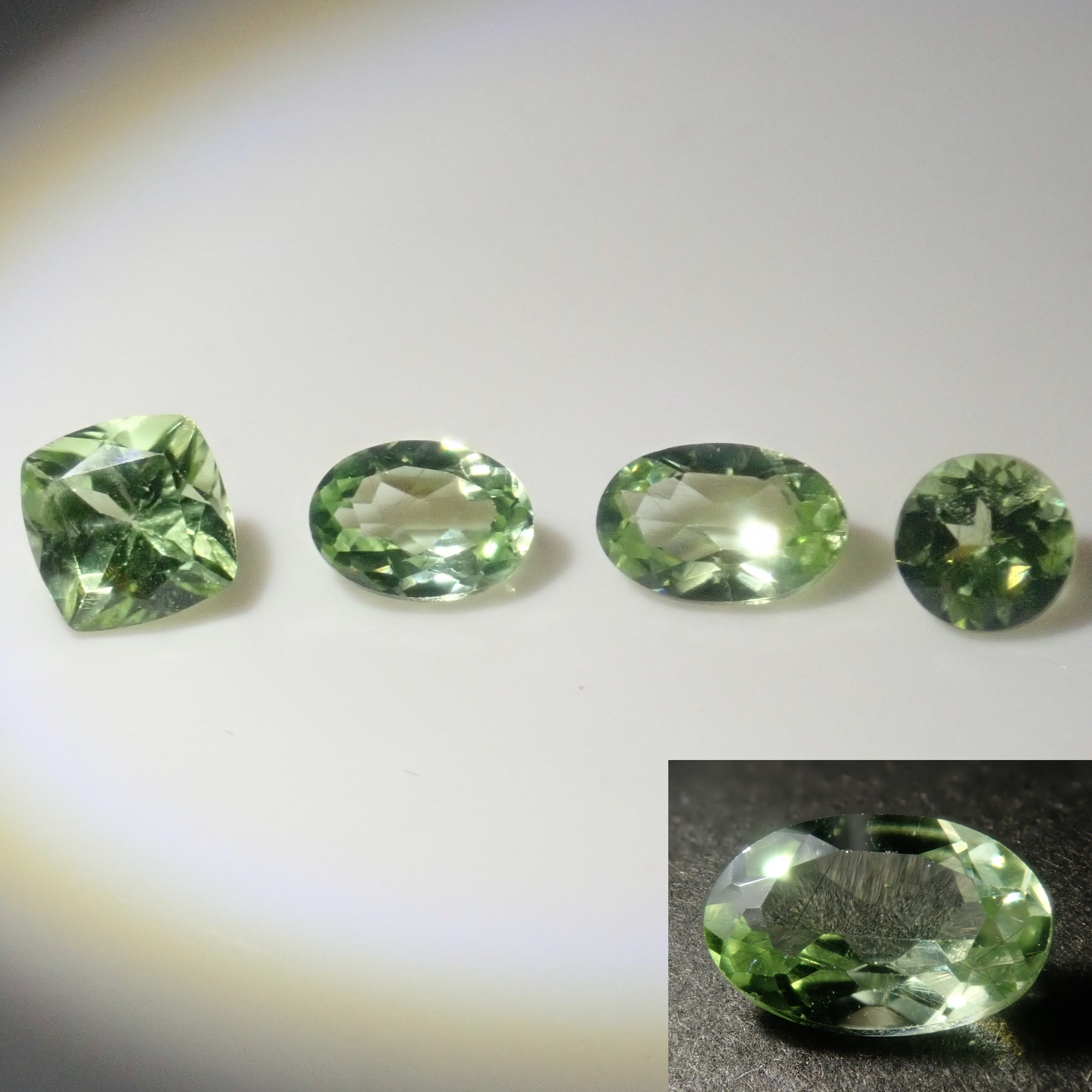 Limited to 4 stones: Pakistani Ludwigite in Peridot 1 loose stone (August birthstone, mint color) Multiple purchase discounts available