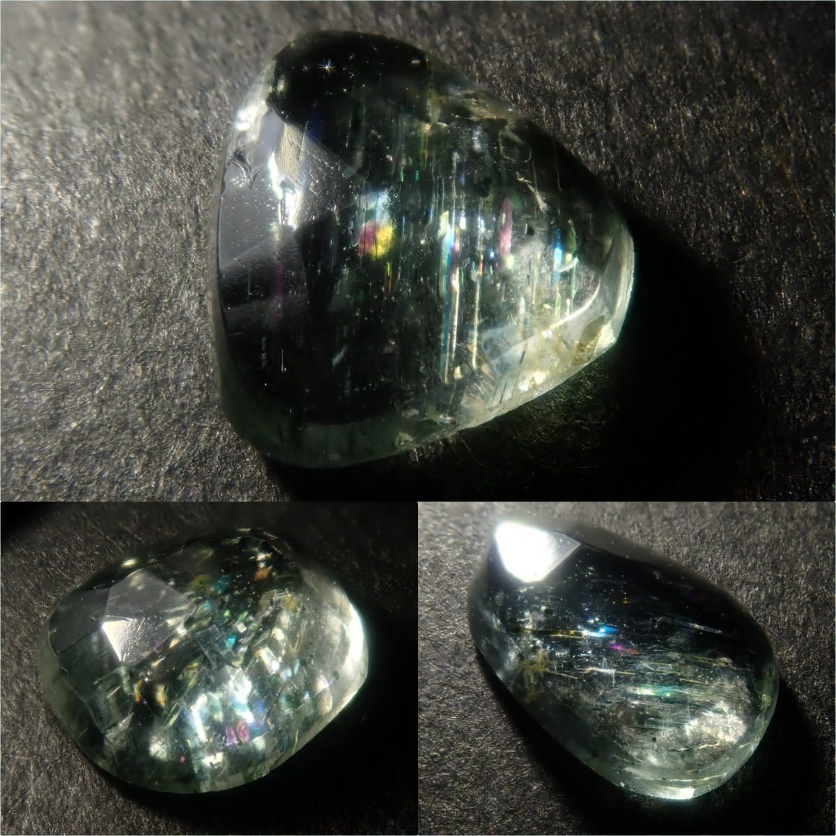 【9/20 22時販売】《限定3石》ブラジル産モスグリーンベリルガチャ（平均0.8ct,ローズカット）《複数購入割引有》