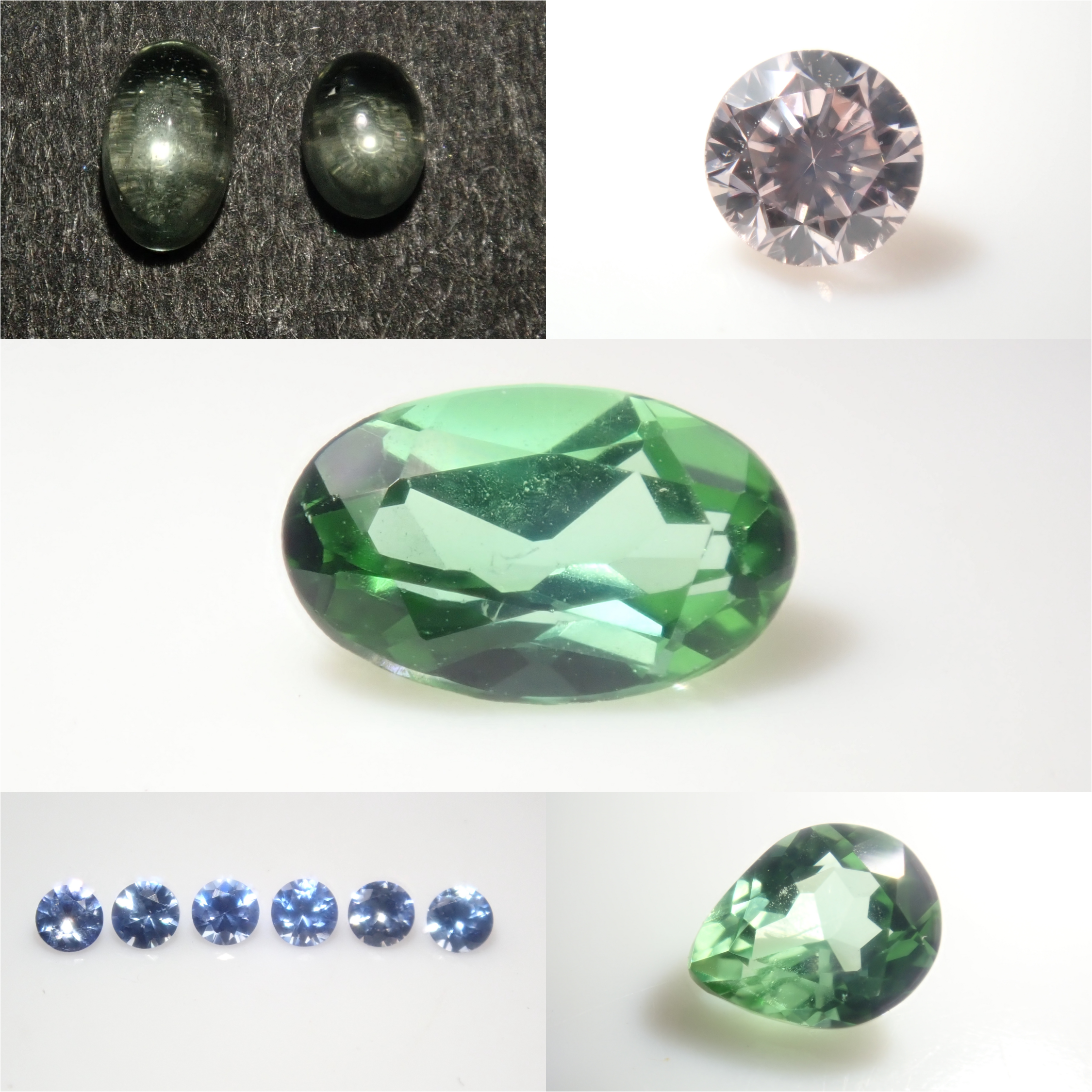 【10/13 22時販売】《限定11石》レアストーンガチャ💎ブラジル・バターリャ産パライバトルマリン0.23ct2石やピンクダイヤやベニトアイト1石ルース《複数購入割引有》