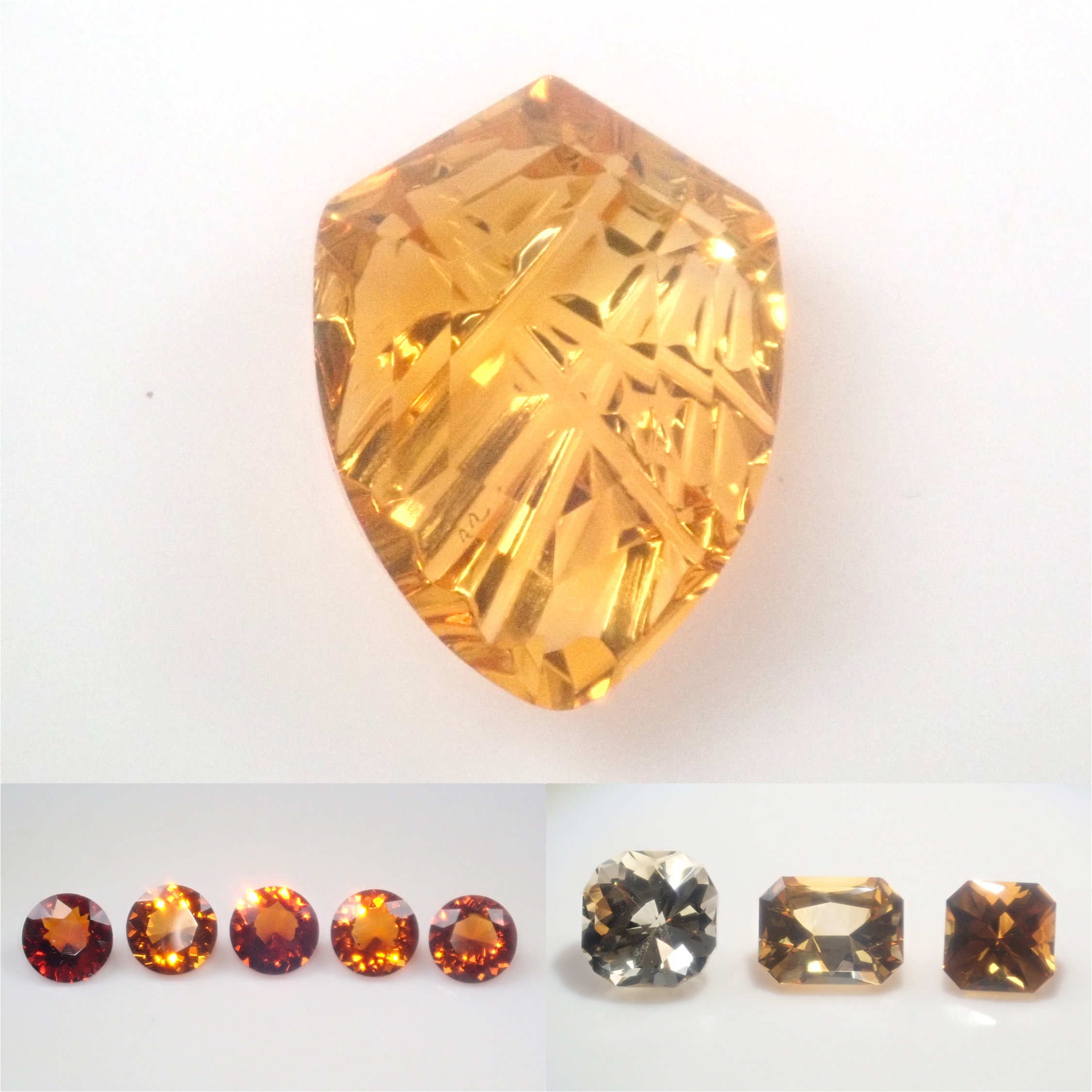 シトリン ◇天然シトリンおまとめ503.5ct◇j 約100.7g ルース 裸石