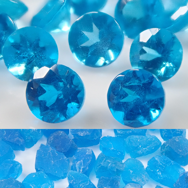 限定35セット》マダガスカル産ネオンブルーアパタイト2石（原石＋