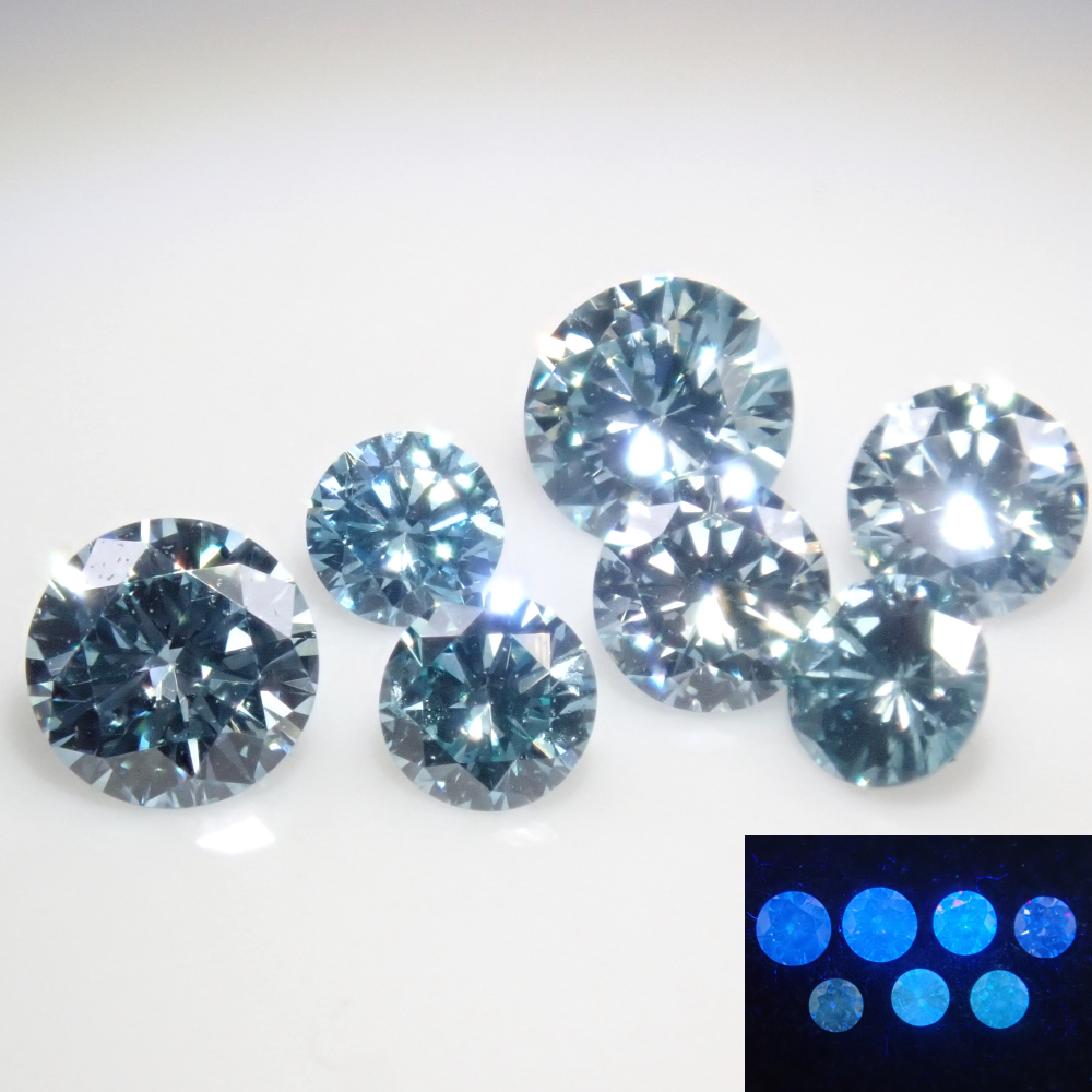 [On sale from 10pm on 2/24] {Limited to 7 stones} Diamond Gacha💎 Ice blue diamond (equivalent to VS-SI class, 2-2.7mm) 1 loose stone {Multiple purchase discounts available}