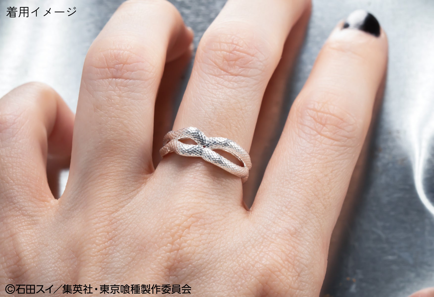 [On sale from 10pm on Tuesday, June 24th] TV anime "Tokyo Ghoul" x KARATZ collaboration Kaneki - Rinkaku image ring &amp; pendant top