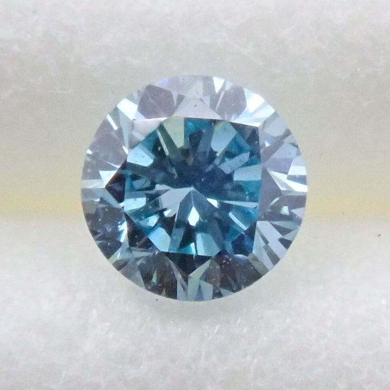 アイスブルーダイヤモンド 0.059ctルース(Treted FANCY INTENSE GREENISH BLUE, SI1) - KARATZ STORE｜カラッツSTORE