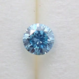 アイスブルーダイヤモンド 0.062ctルース(Treted FANCY INTENSE GREENISH BLUE, SI1) - KARATZ STORE｜カラッツSTORE