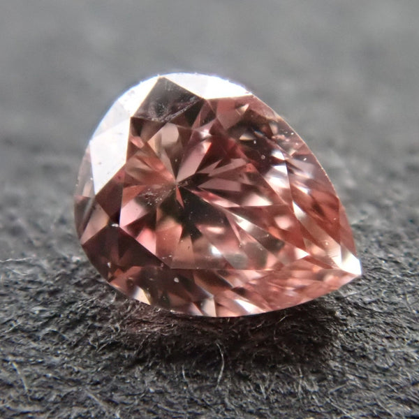 ピンクダイヤモンド 0.069ctルース(FANCY BROWNISH ORANGY PINK, SI2 