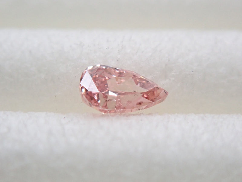 ピンクダイヤモンド 0.074ctルース(FANCY INTENSE ORANGY PINK, SI2