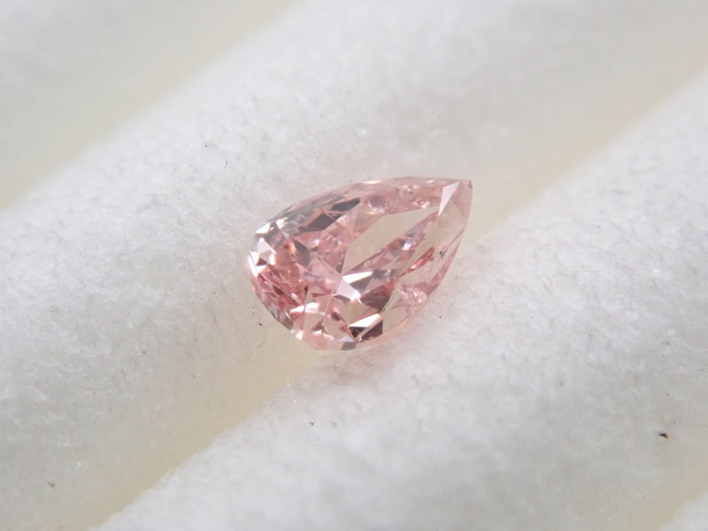 ピンクダイヤモンド 0.074ctルース(FANCY INTENSE ORANGY PINK, SI2 ...