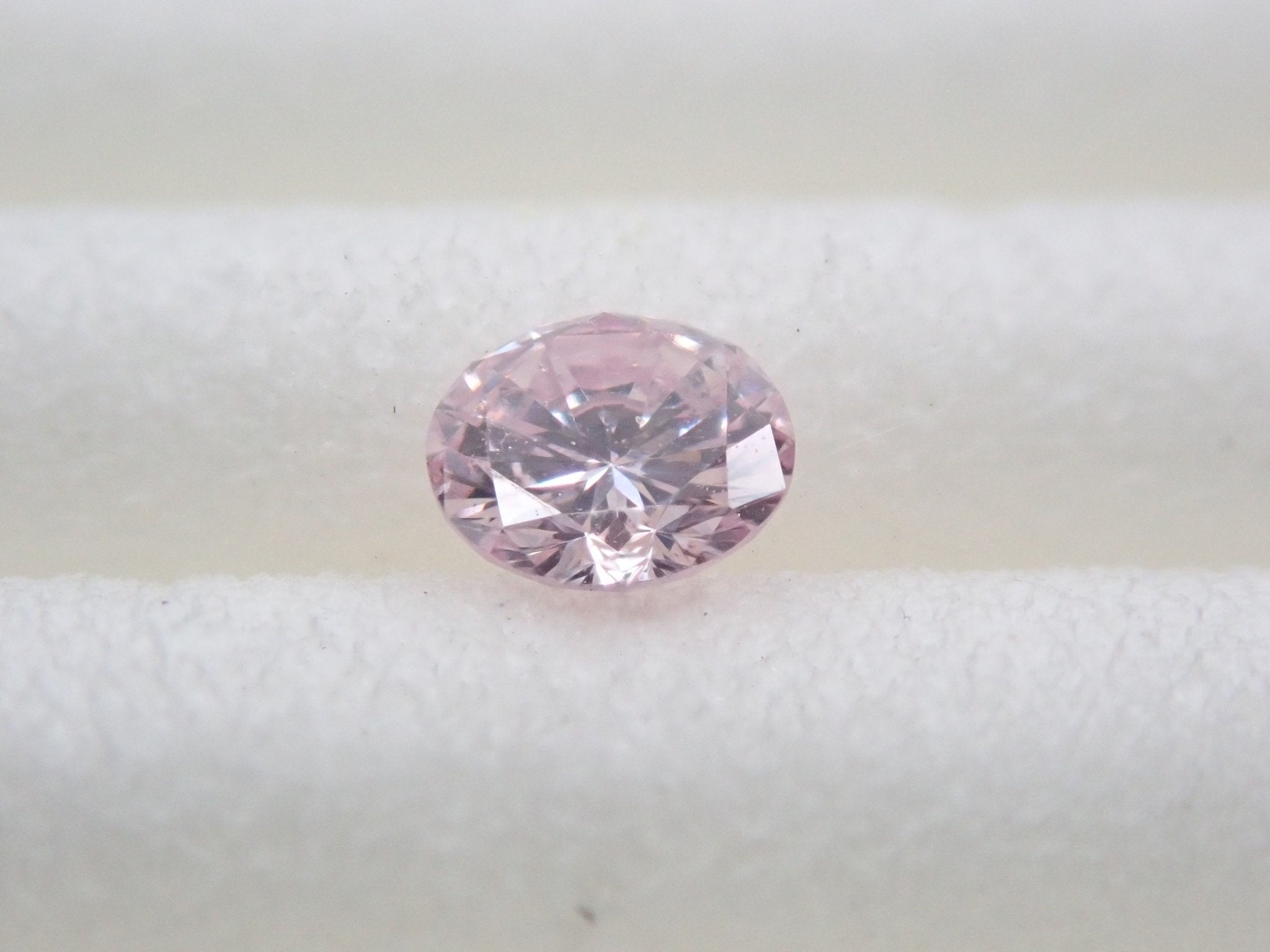 ピンクダイヤモンド 0.096ctルース(FANCY LIGHT PURPLISH PINK, SI2)