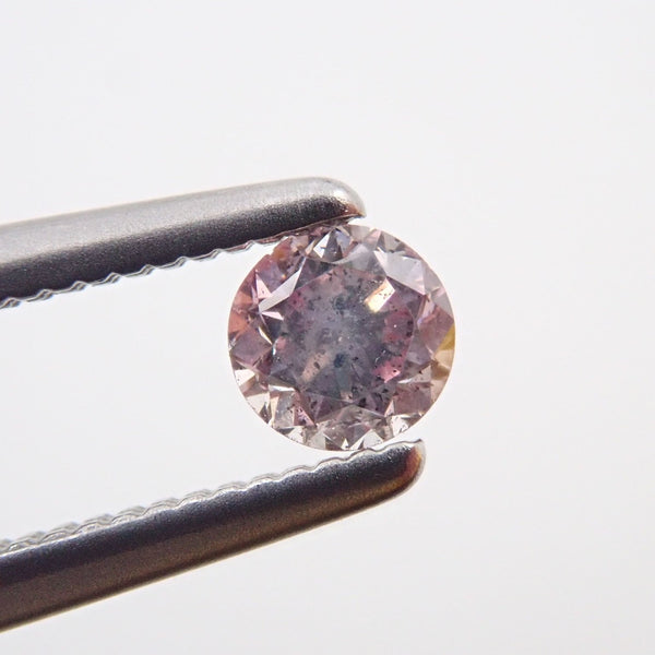 ピンクダイヤモンド ルース 0.163ct LIGHT ORANGISH PINK I1-