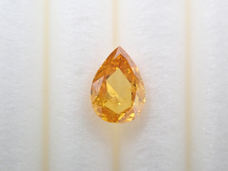 ファンシーイエローダイヤモンド 0.185ctルース（ローズカット）