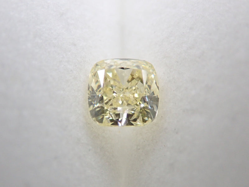 イエローダイヤモンド 0.424ctルース(LIGHT YELLOW, VVS2,クッションカット) - KARATZ STORE｜カラッツSTORE
