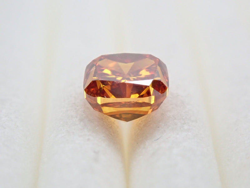 オレンジダイヤモンド 0.501ctルース(FANCY DEEP BROWNISH YELLOWISH ORANGE, SI2)