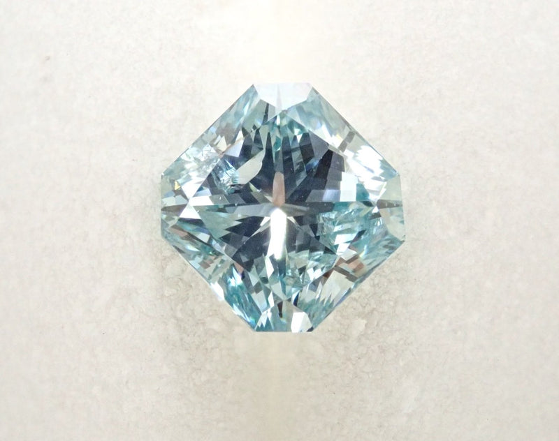 アイスブルーダイヤモンド 1.021ctルース(FANCY INTENSE BLUE GREEN