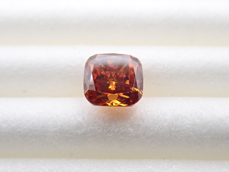 橘色鑽石 0.386 克拉裸鑽（深棕色橘色，SI1）
