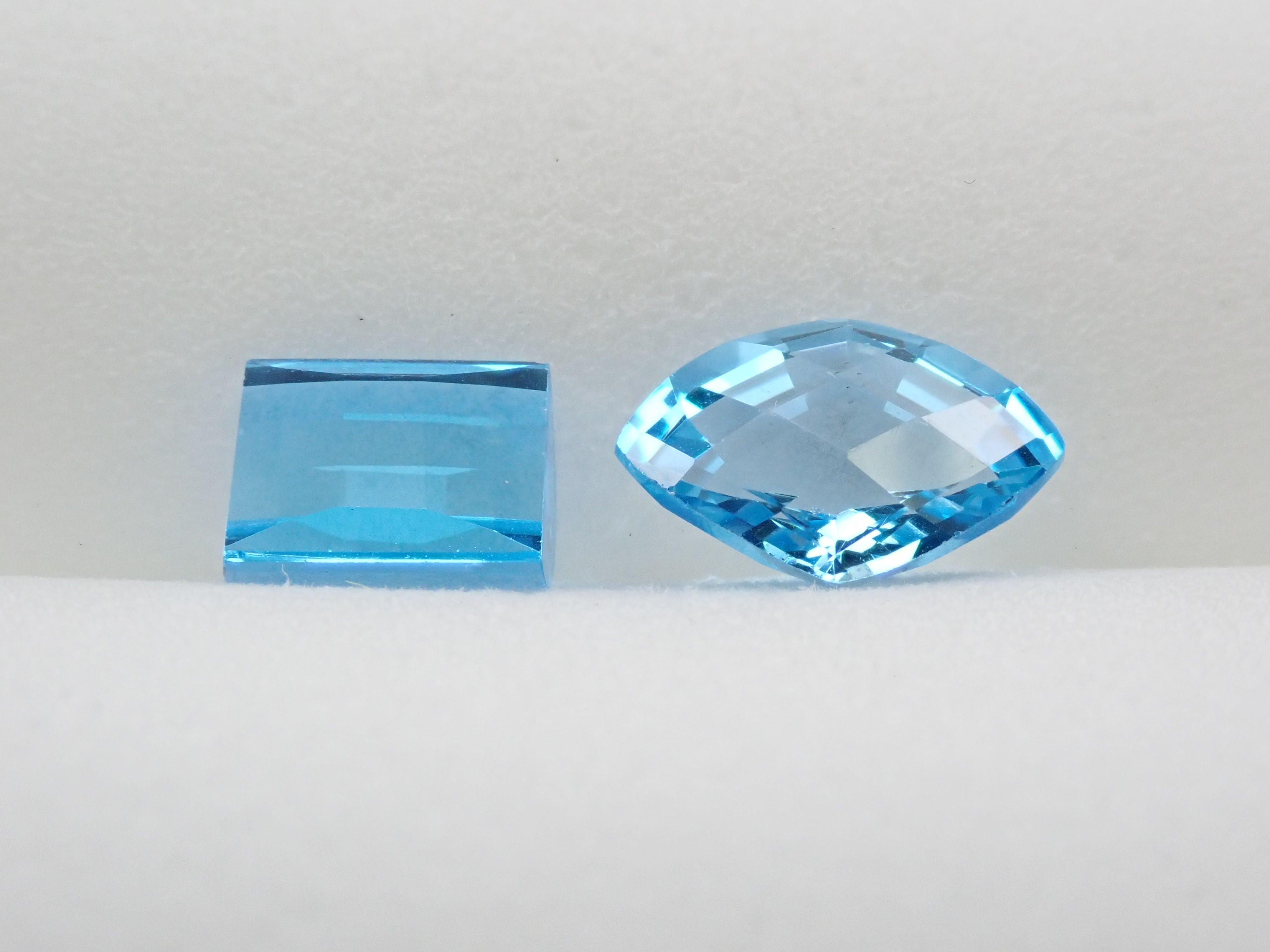 Swiss blue topaz 4.057ct loose