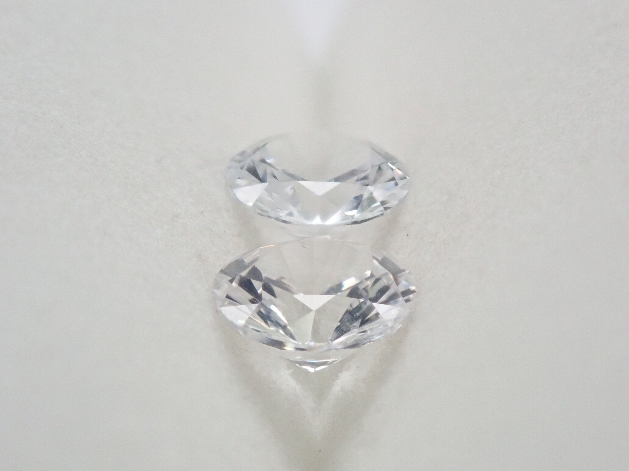 ホワイトサファイア2石セット 1.394ct - KARATZ STORE｜カラッツSTORE