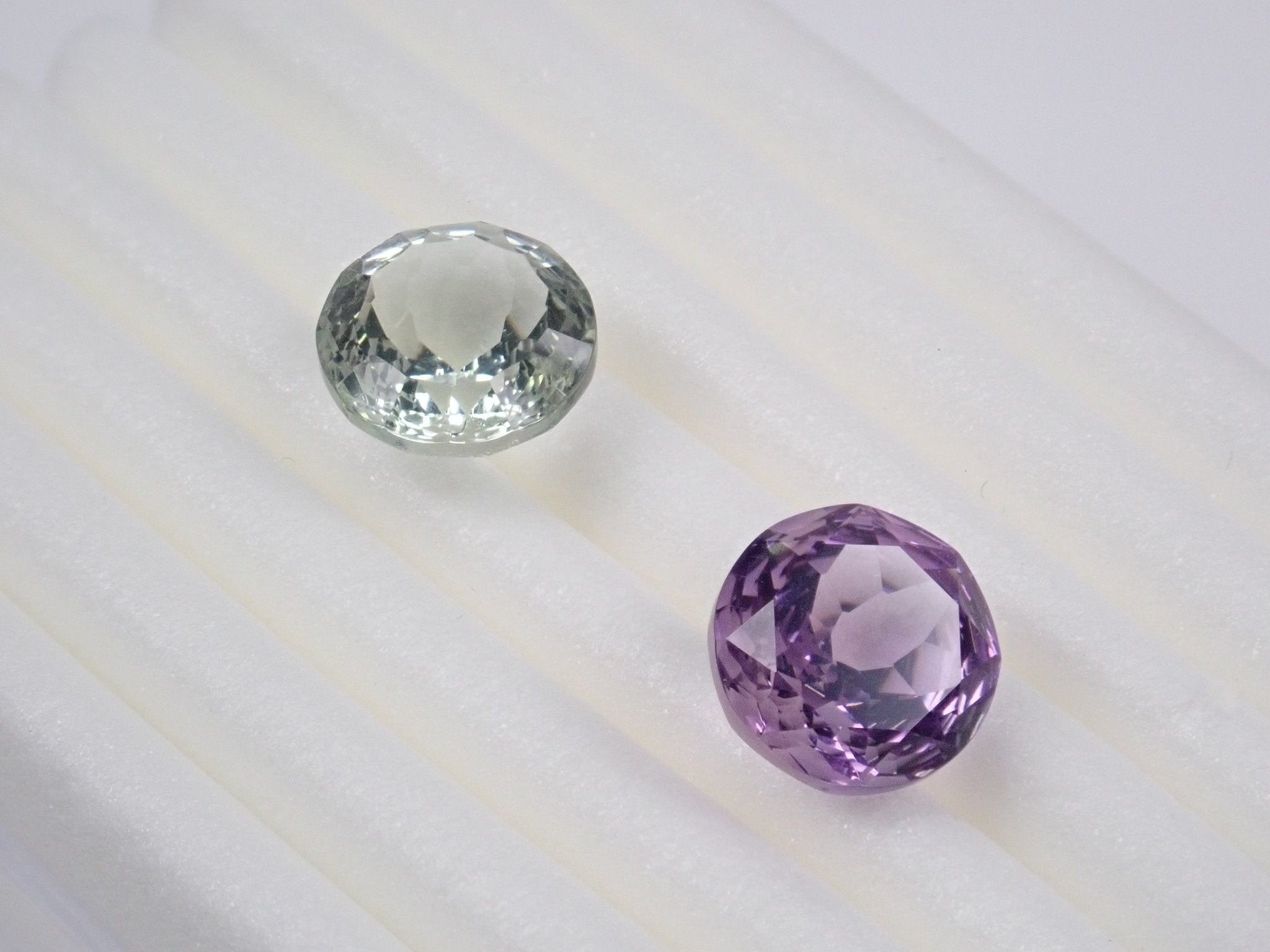 アメジスト・グリーンアメジスト2石セット 3.70ct - KARATZ STORE｜カラッツSTORE