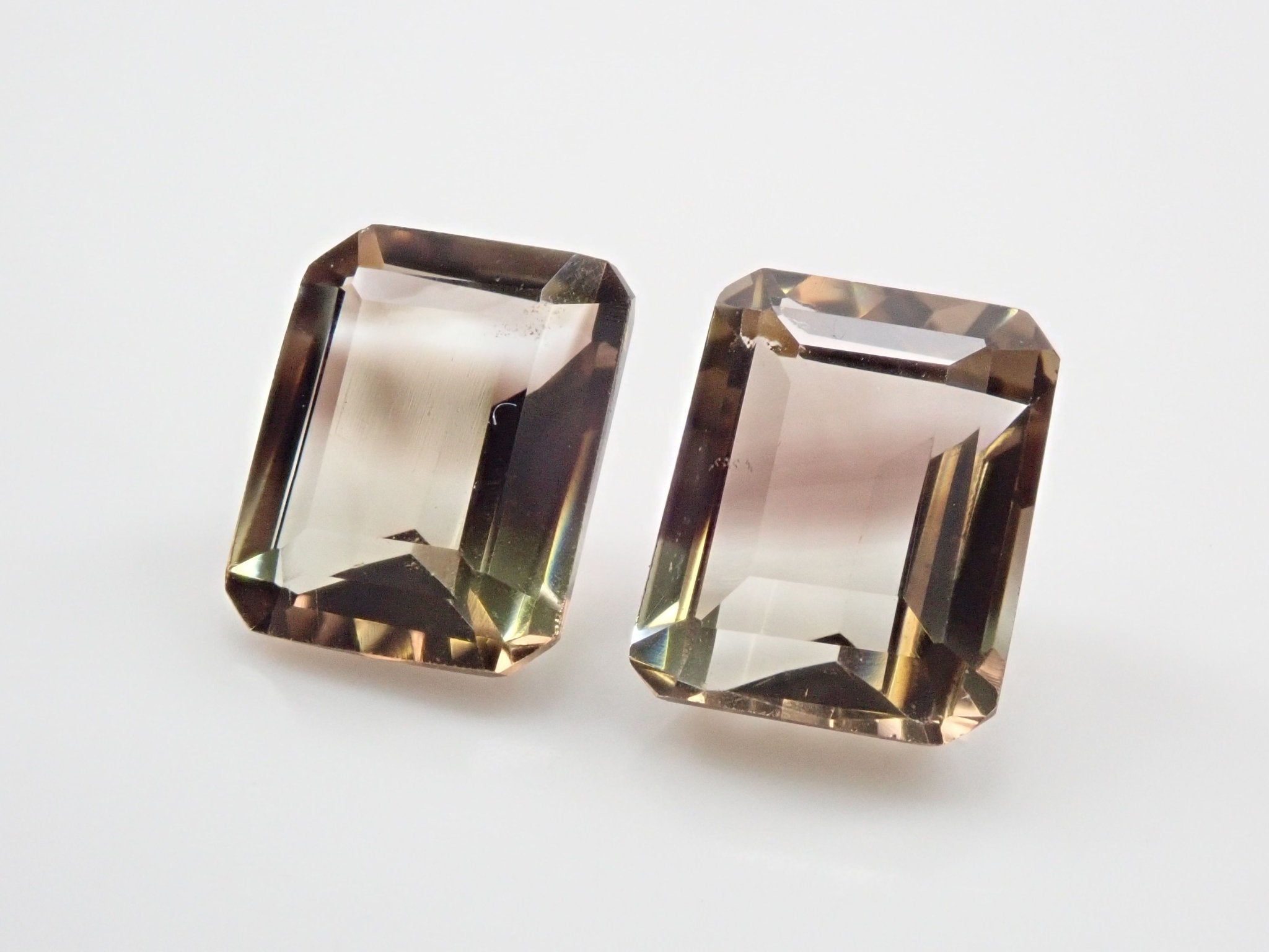 バイカラースモーキークォーツ2石セット 4.084ct - KARATZ STORE｜カラッツSTORE