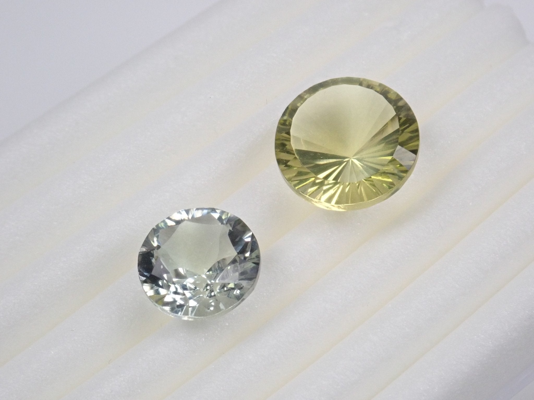 グリーンアメジスト・レモンクォーツ2石セット 4.84ct - KARATZ STORE｜カラッツSTORE