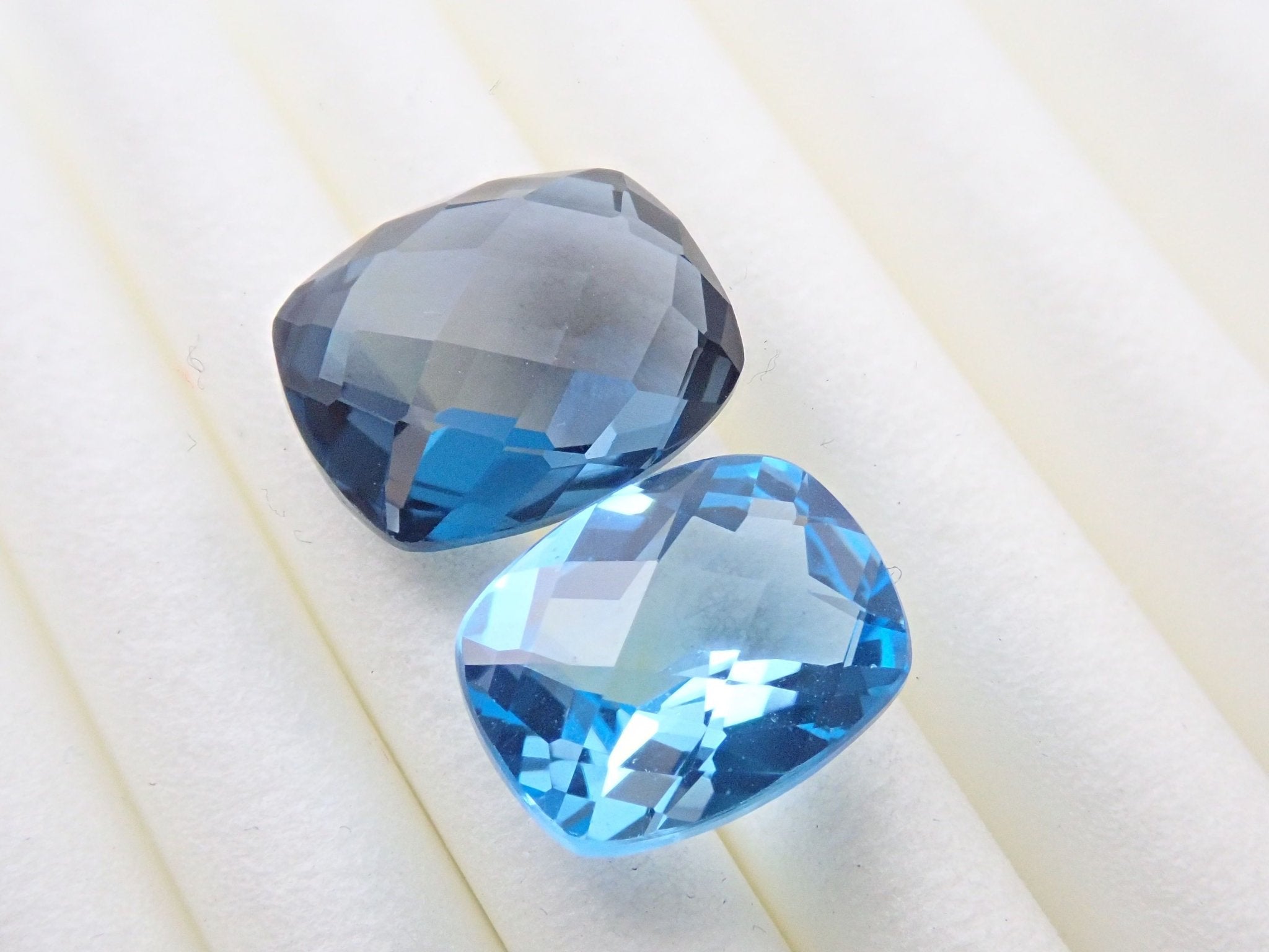 スカイブルートパーズ・ロンドンブルートパーズ2石セット 5.644ct - KARATZ STORE｜カラッツSTORE