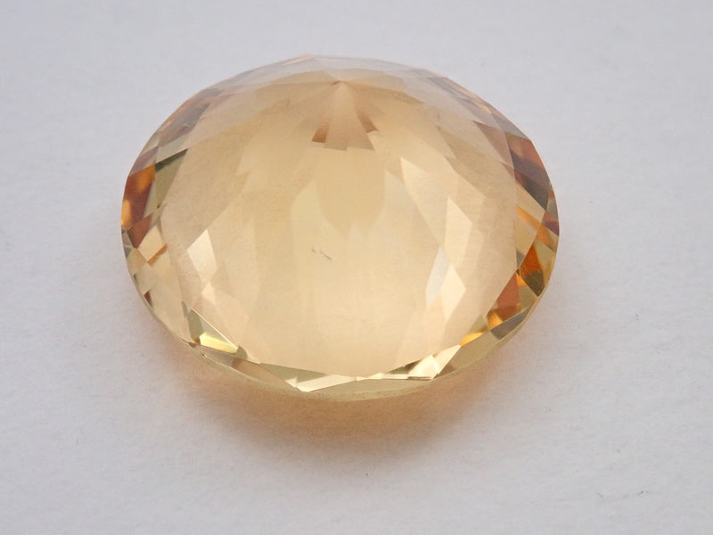 黃水晶 14.53 克拉裸石（櫻花切割）
