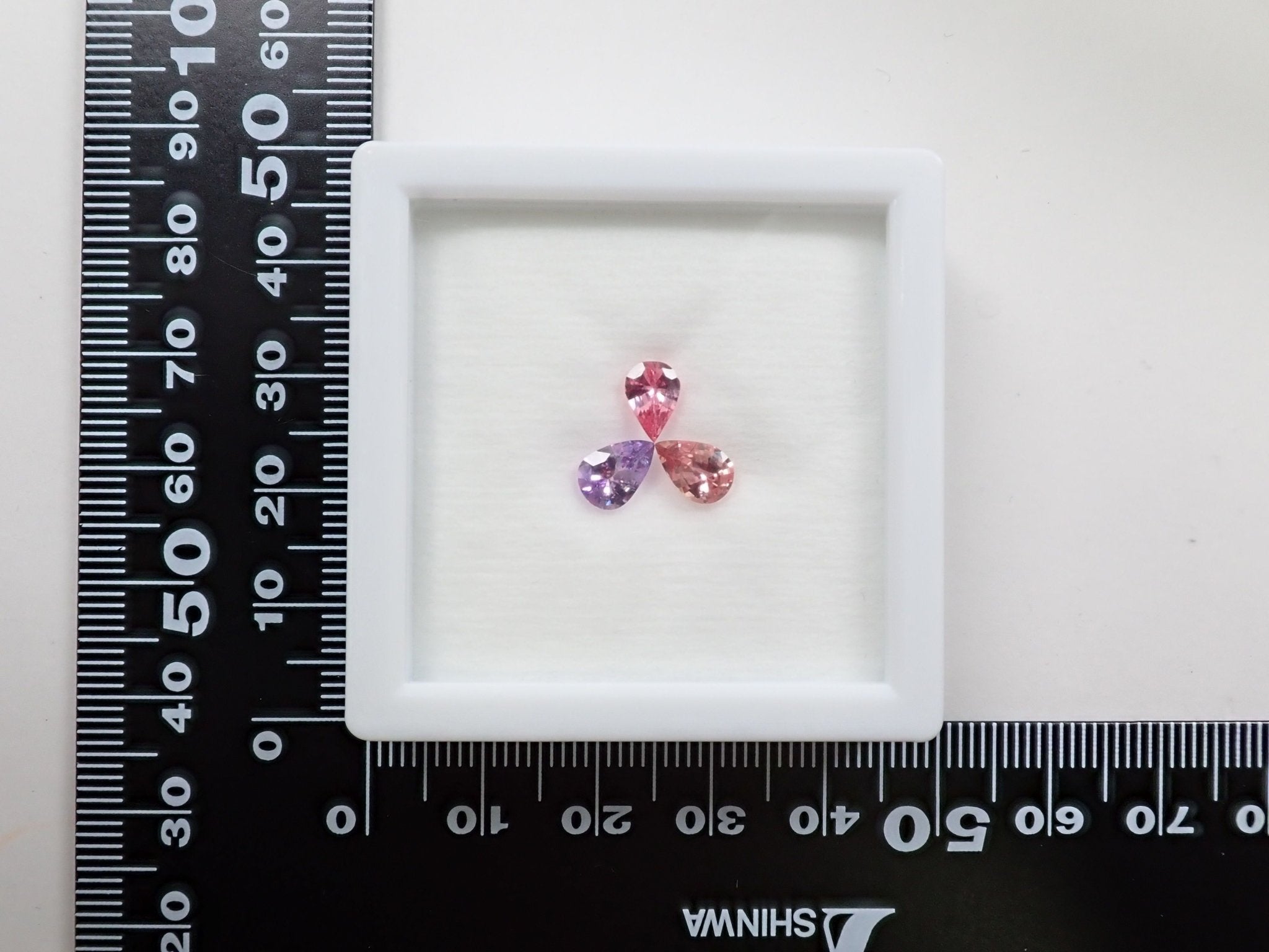 サファイア3石セット 1.576ct（パパラチアサファイア1石） - KARATZ STORE｜カラッツSTORE