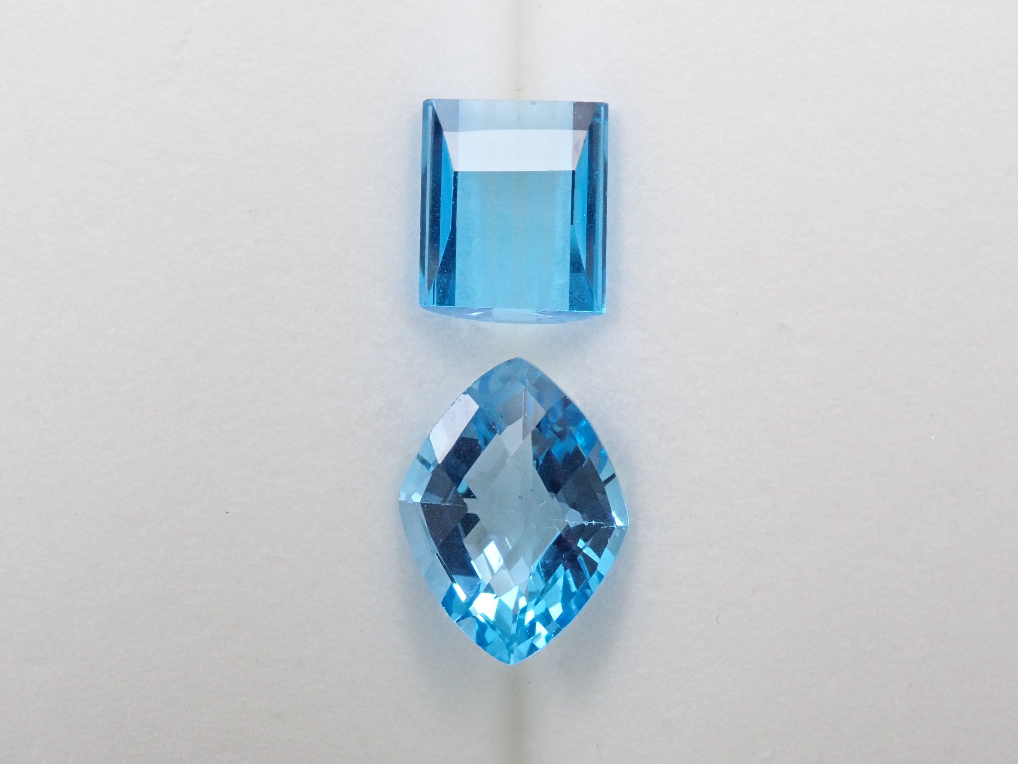 Swiss blue topaz 4.057ct loose