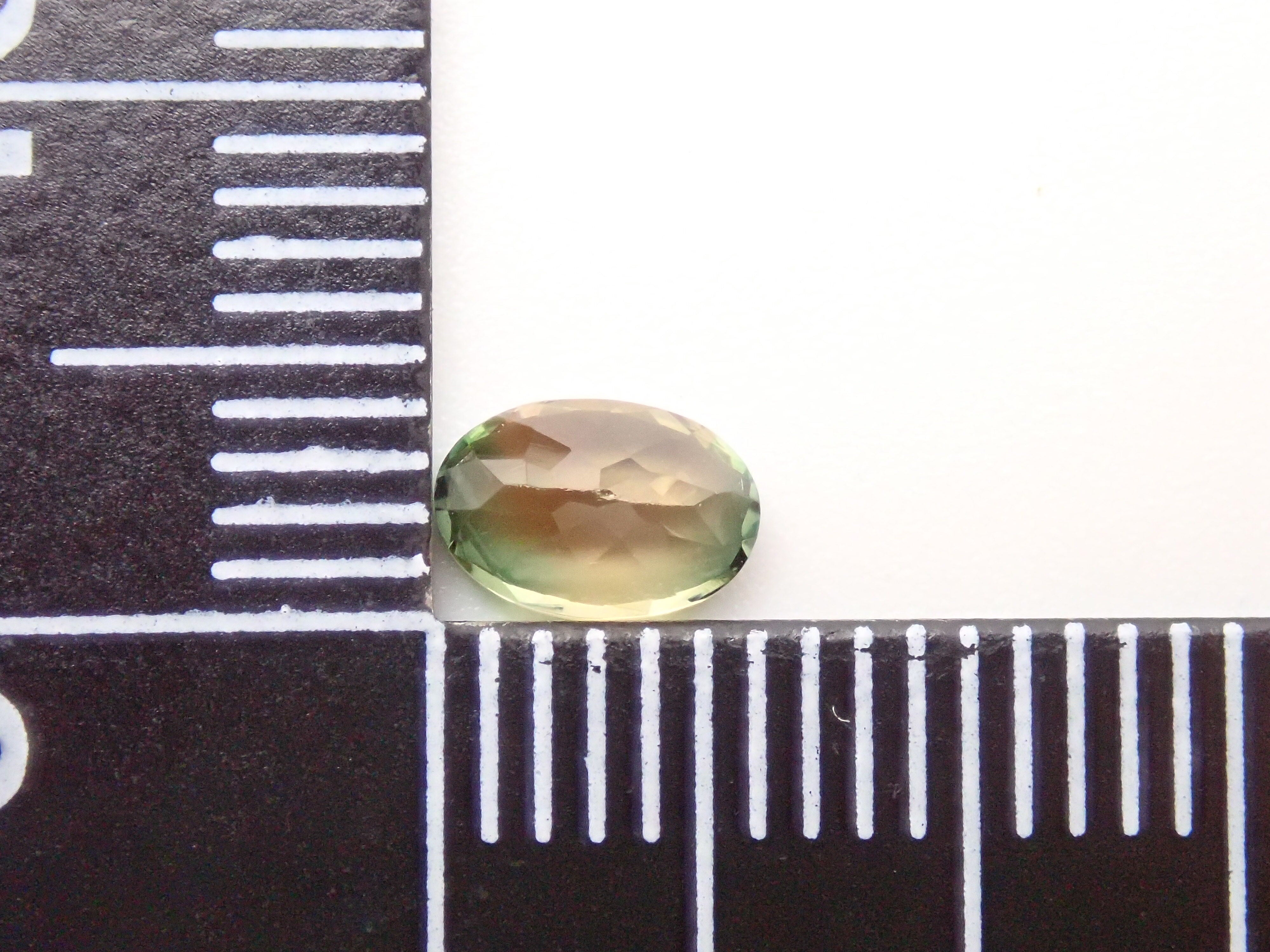 Bicolor tourmaline 0.571ct loose