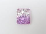 [甲州寶石 Kiriko] 雙色紫水晶 3.530 克拉 裸色帶補丁
