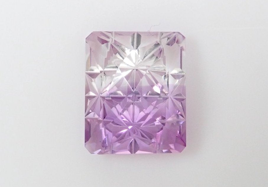 [Koshu Precious Stone Kiriko] Bicolor Amethyst 3.530ct Loose Color with Patch