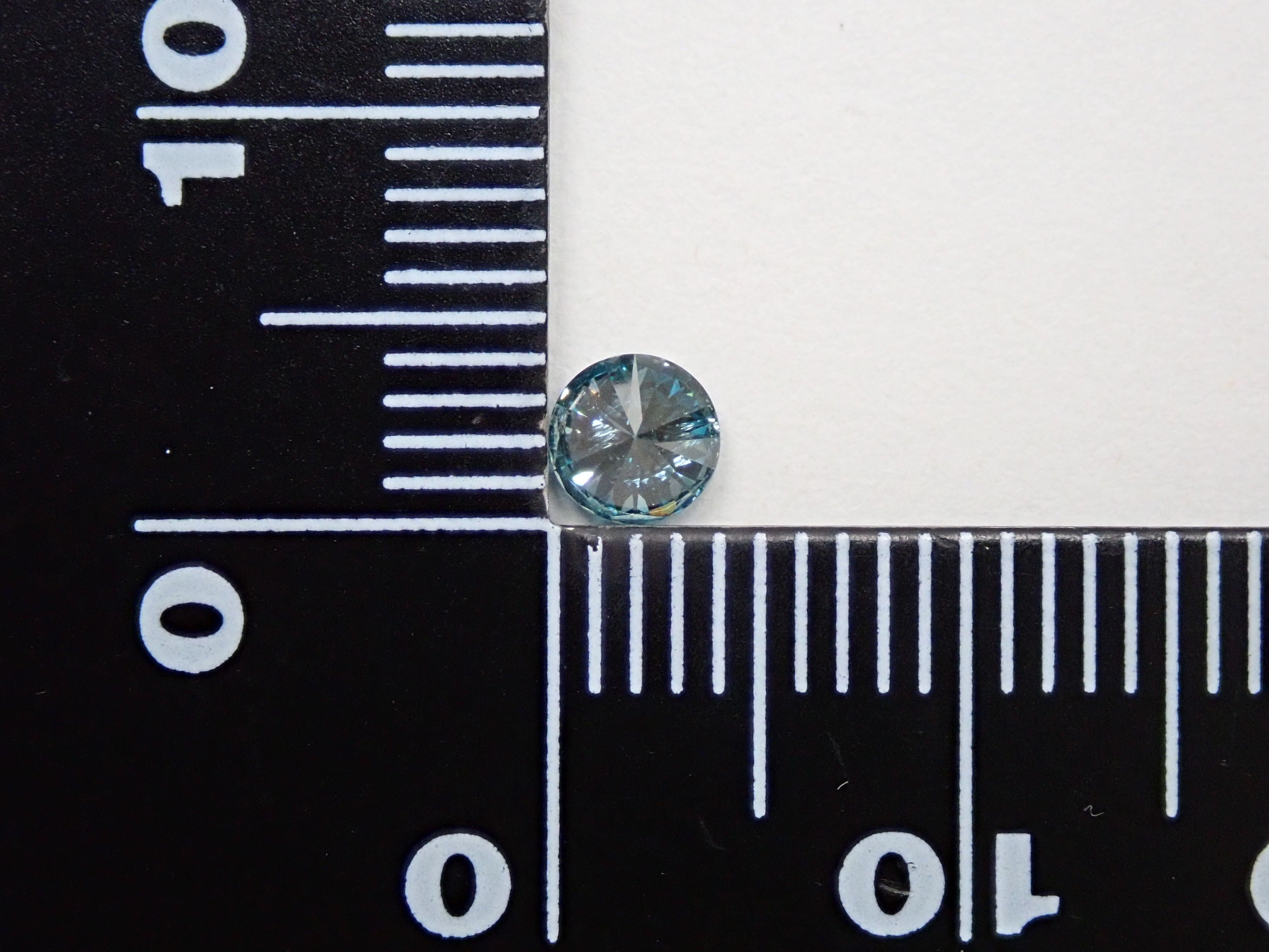 Blue Diamond (Treatment) 0.304ct Loose (Treted FANCY DEEP GREEN BLUE, I1)