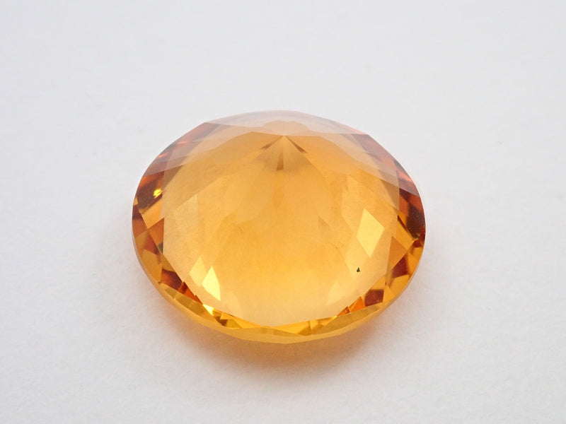 黃水晶 10.54 克拉裸石（櫻花切割）