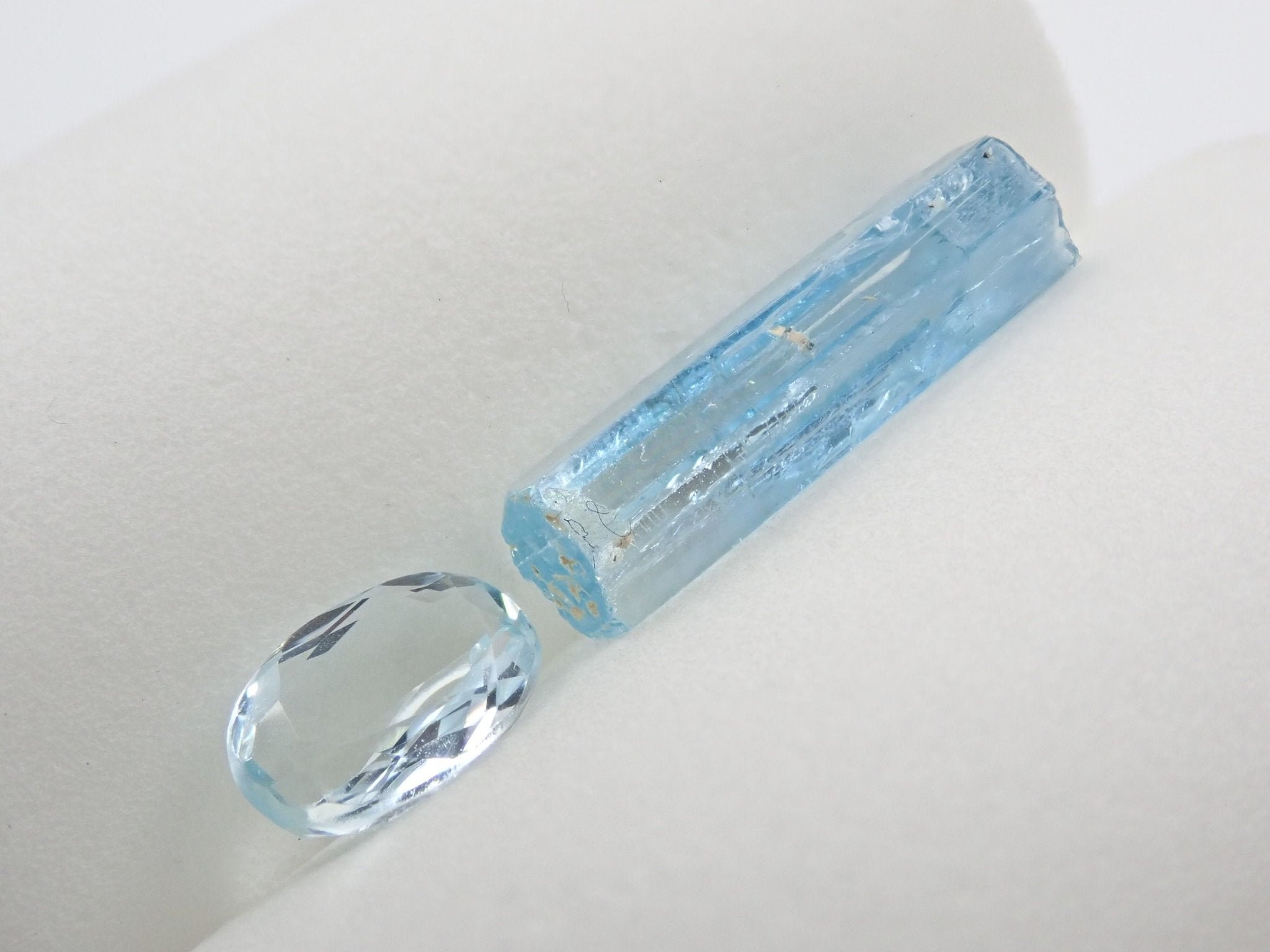 アクアマリン 5.509ct 原石・ルース2点セット - KARATZ STORE｜カラッツSTORE