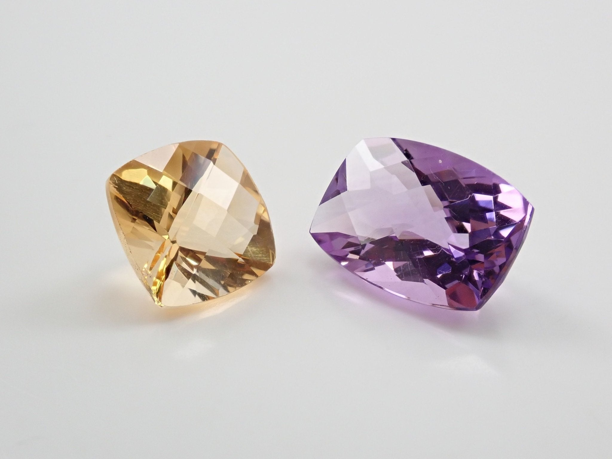 アメジスト 5.643ct・シトリン 4.008ct 2石セット - KARATZ STORE｜カラッツSTORE