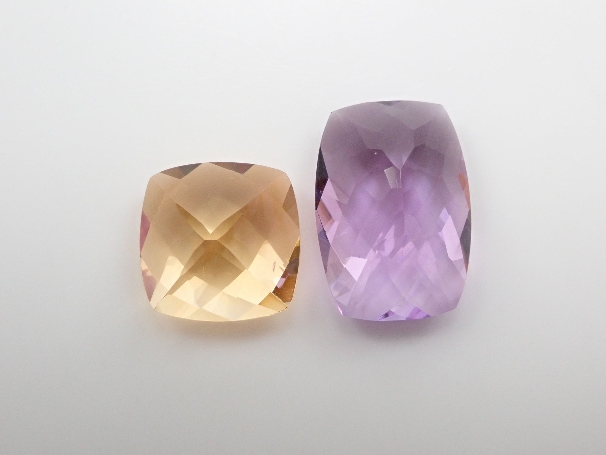 アメジスト 5.643ct・シトリン 4.008ct 2石セット - KARATZ STORE｜カラッツSTORE