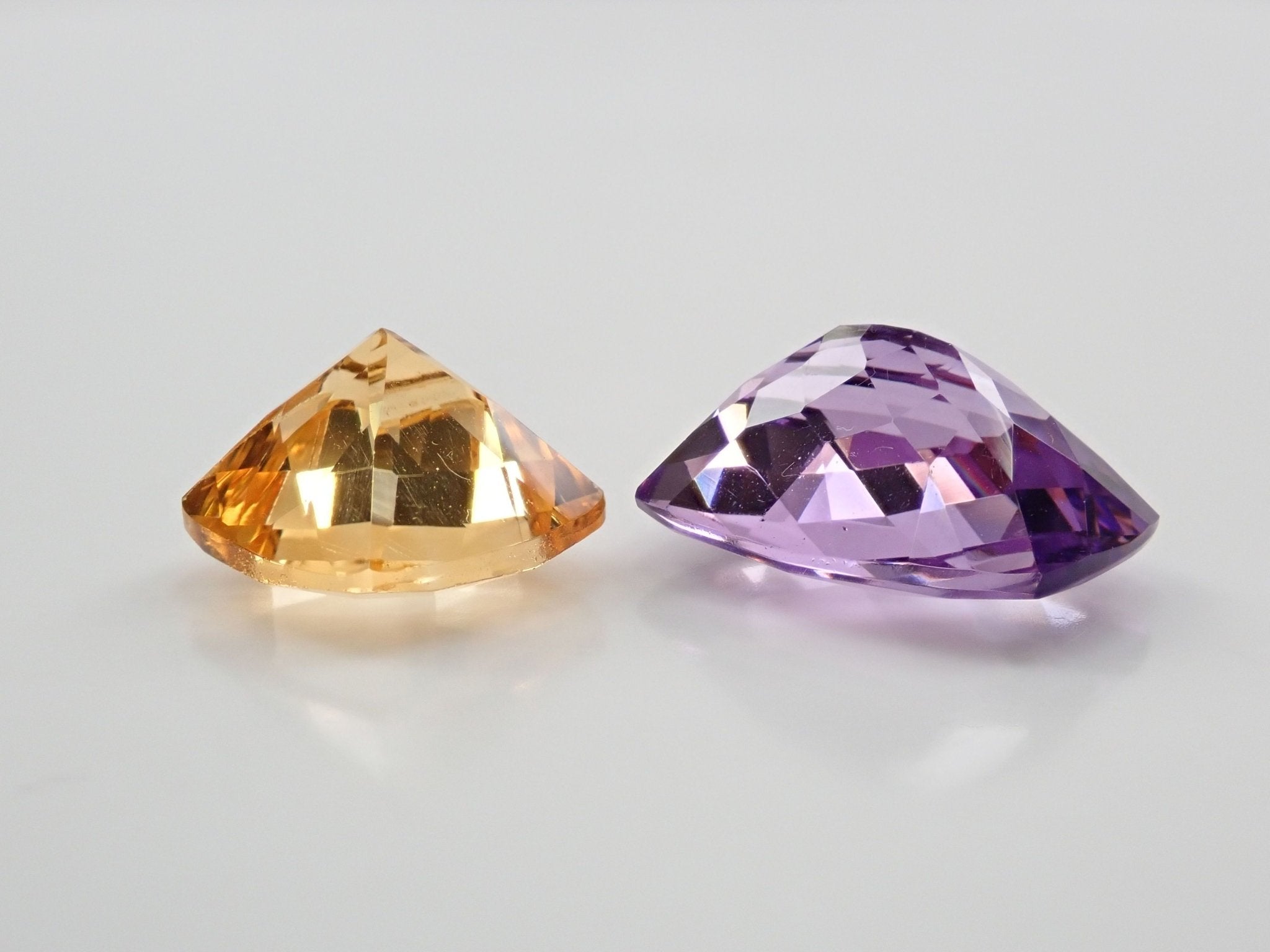 アメジスト 5.643ct・シトリン 4.008ct 2石セット - KARATZ STORE｜カラッツSTORE