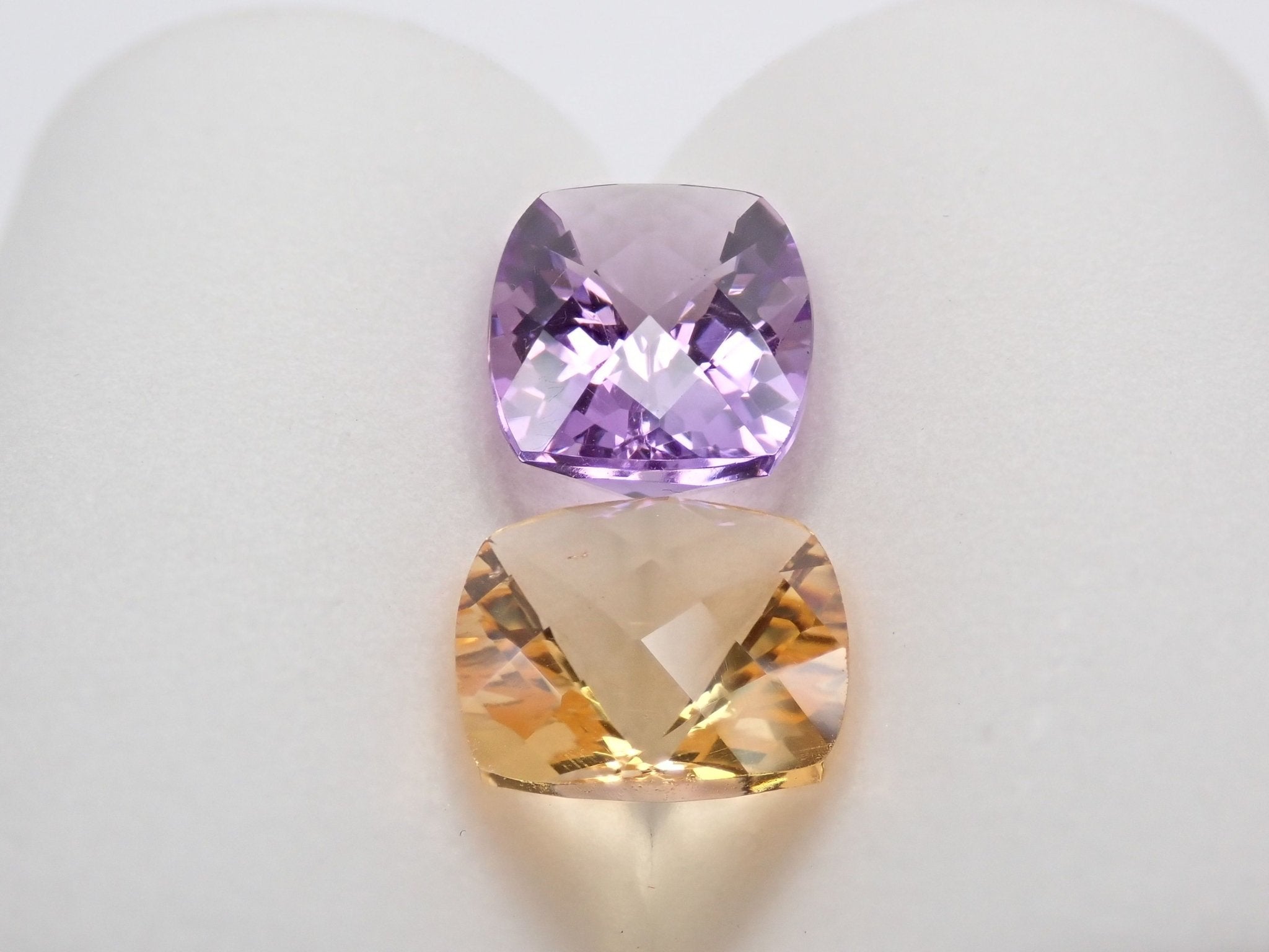 アメジスト 5.643ct・シトリン 4.008ct 2石セット - KARATZ STORE｜カラッツSTORE