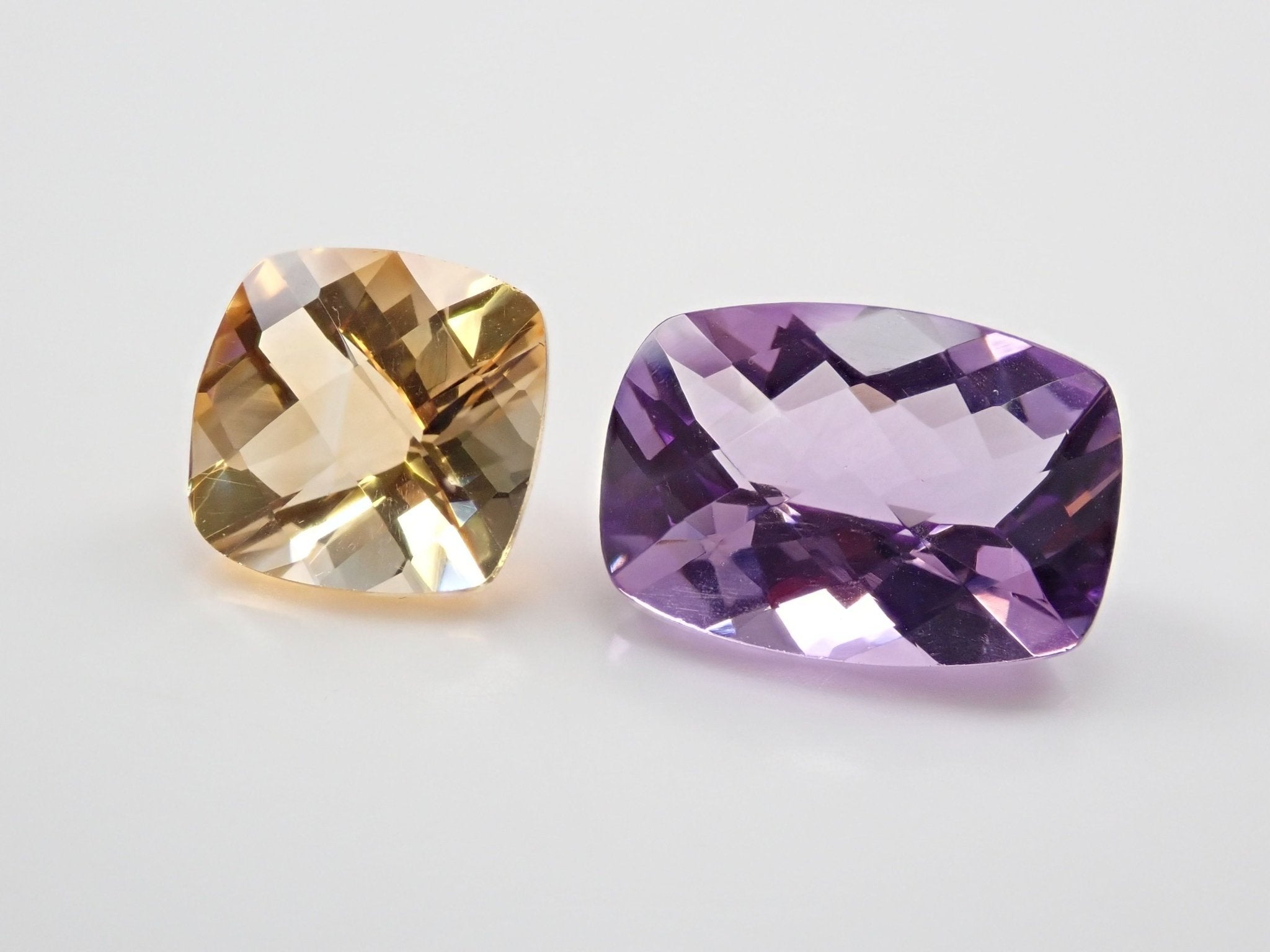 アメジスト 6.006ct・シトリン 3.738ct 2石セット - KARATZ STORE｜カラッツSTORE