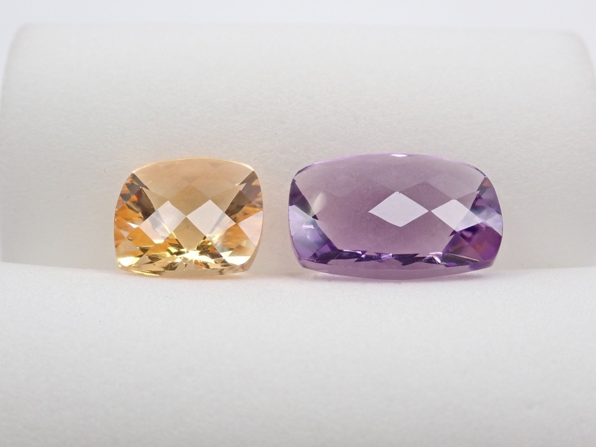 アメジスト 6.006ct・シトリン 3.738ct 2石セット - KARATZ STORE｜カラッツSTORE