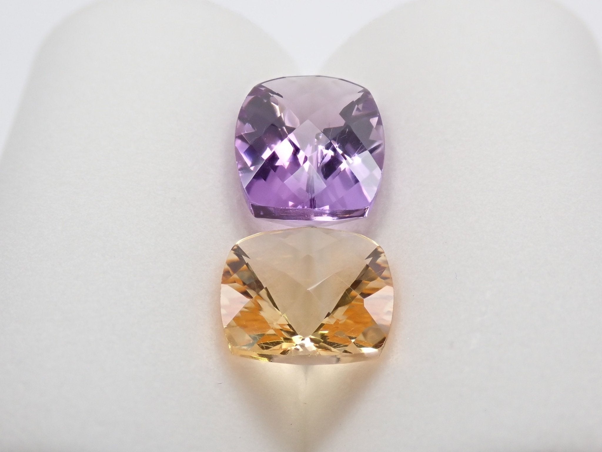 アメジスト 6.006ct・シトリン 3.738ct 2石セット - KARATZ STORE｜カラッツSTORE