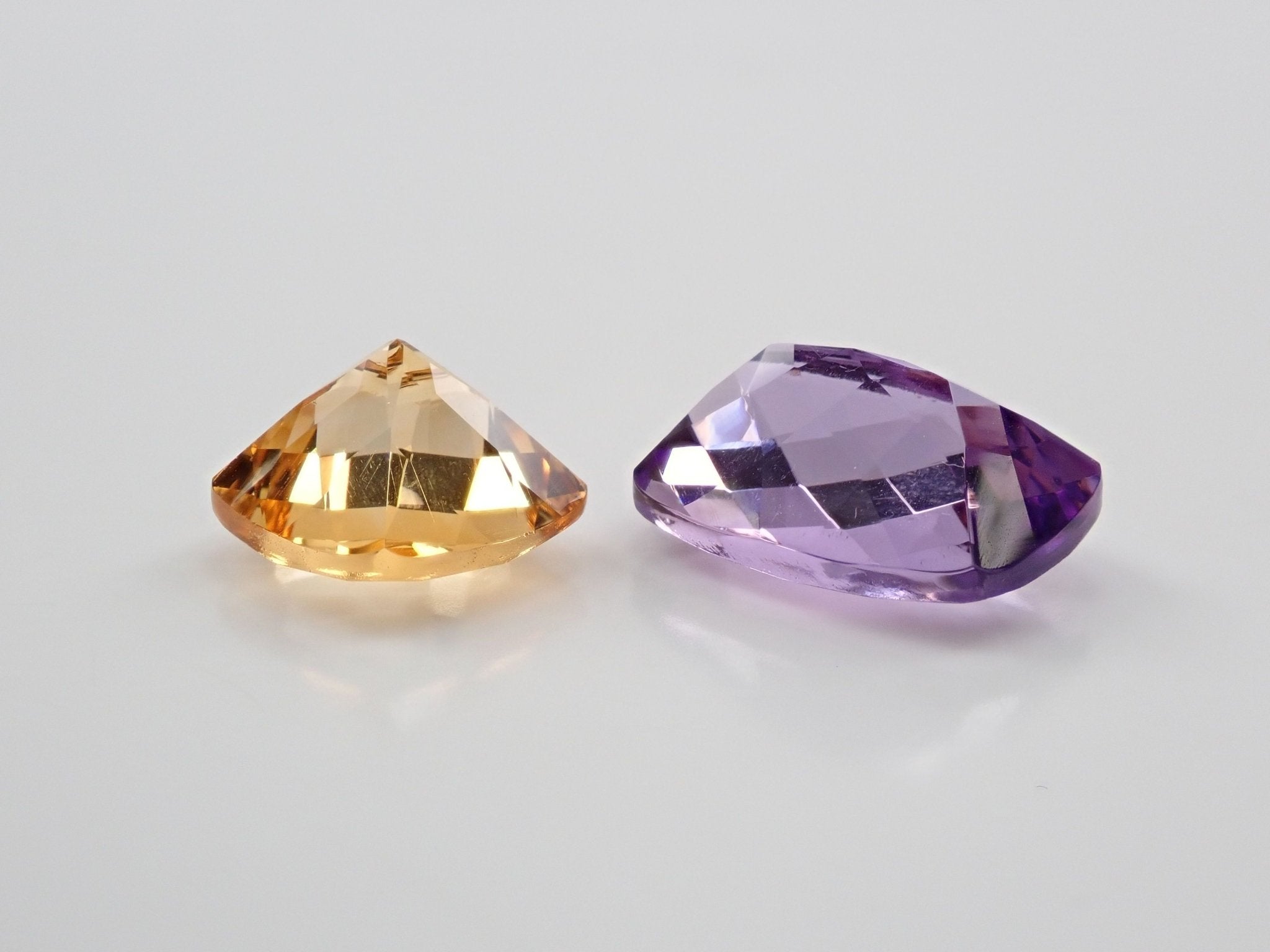 アメジスト 6.006ct・シトリン 3.738ct 2石セット - KARATZ STORE｜カラッツSTORE